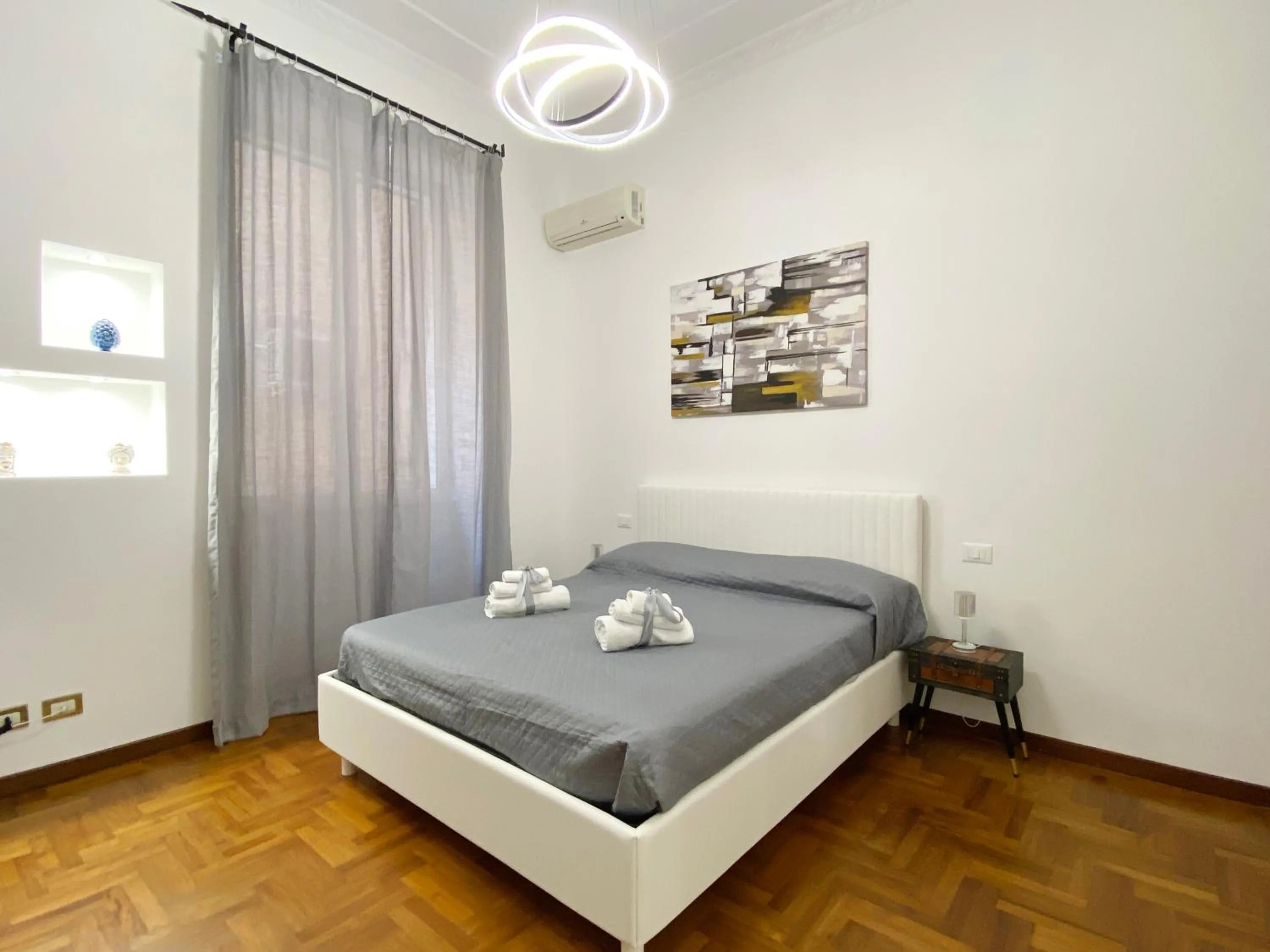 Bed in Kamaffari Central Apartment