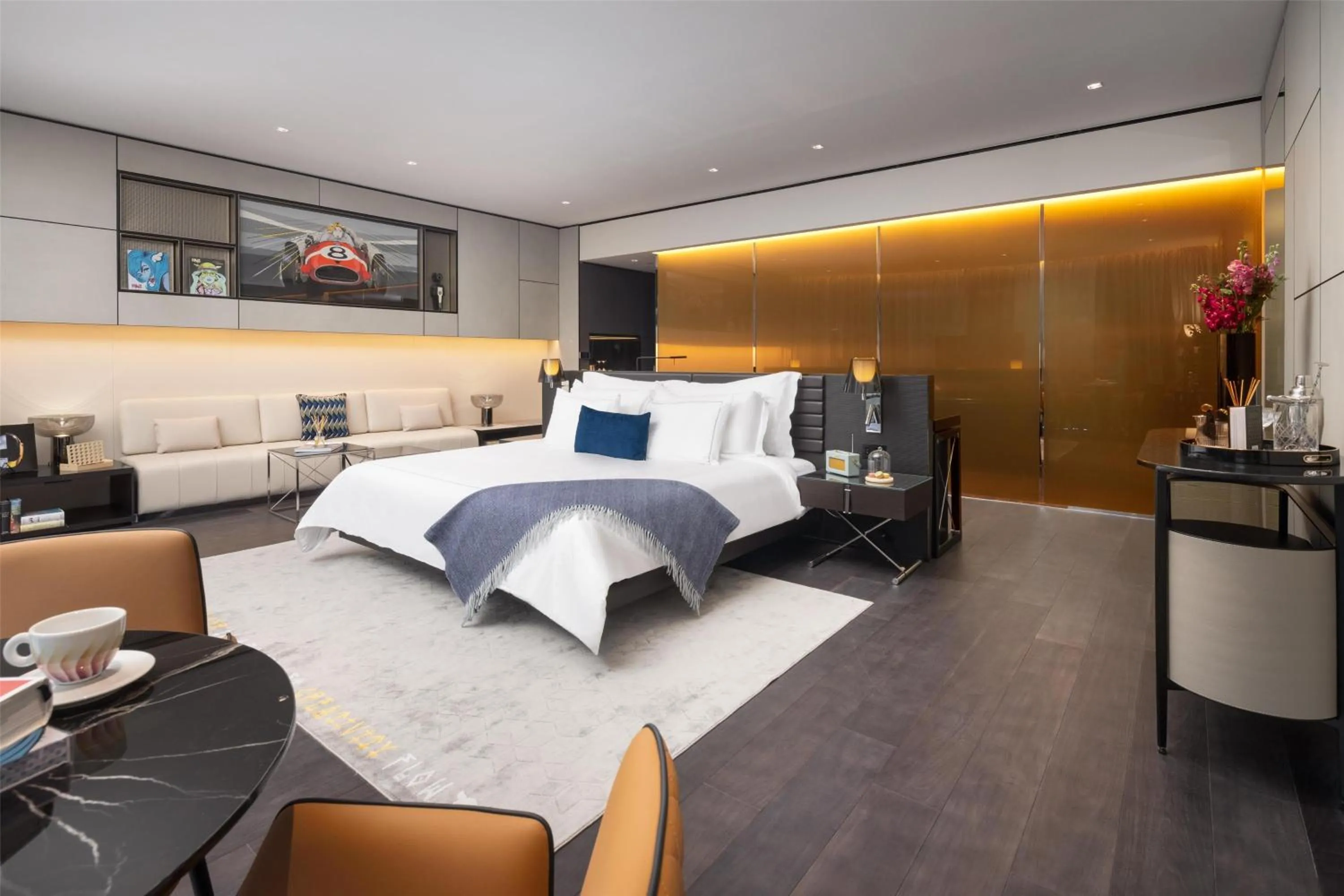 Photo of the whole room, Bed in art'otel London Hoxton