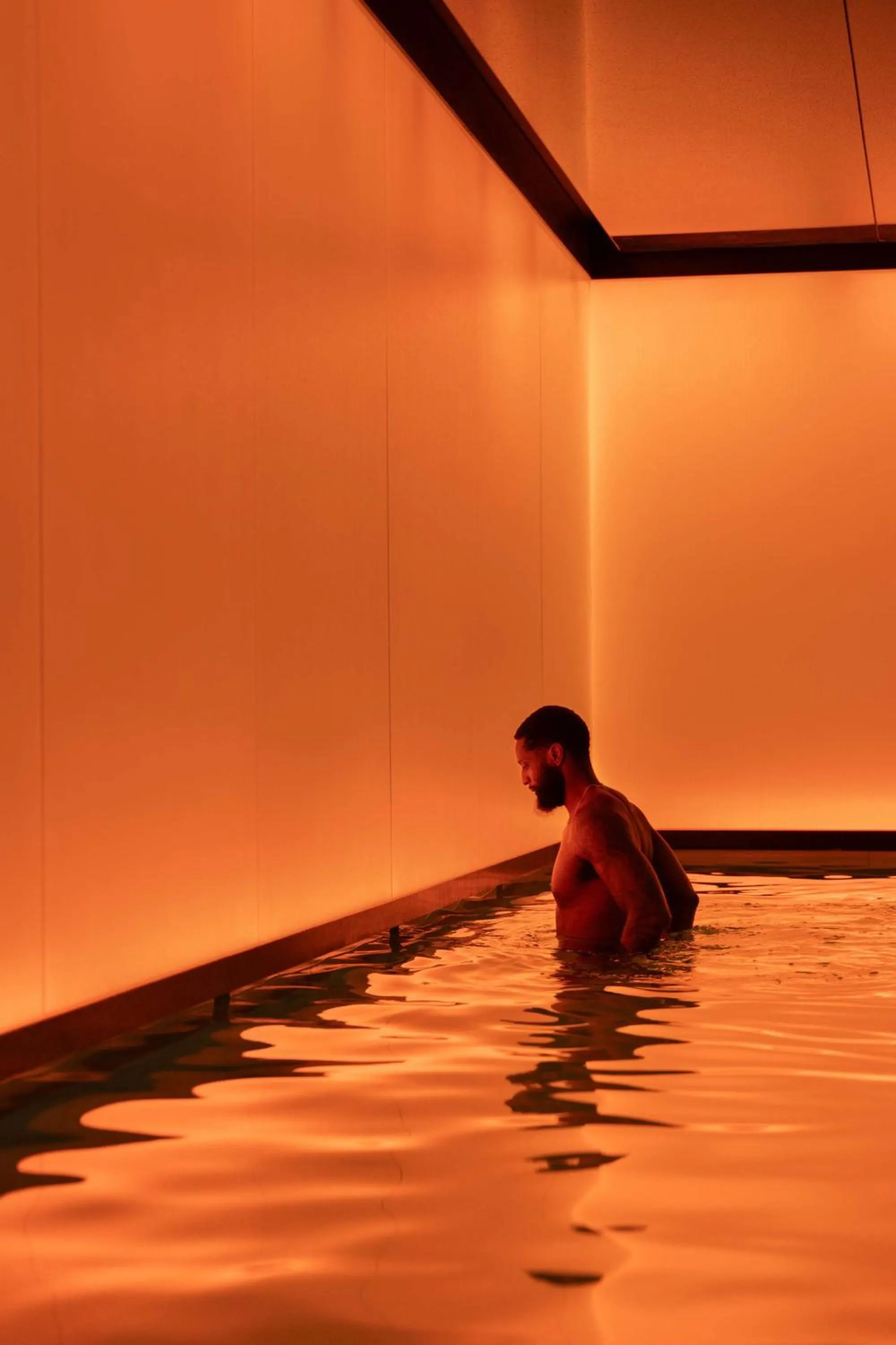 Pool view in art'otel London Hoxton