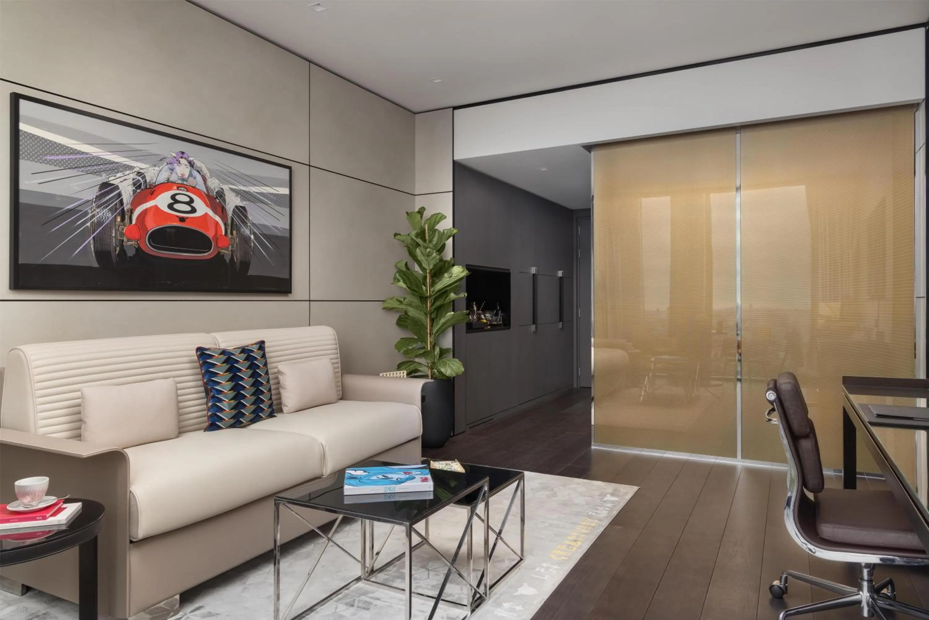 Photo of the whole room in art'otel London Hoxton