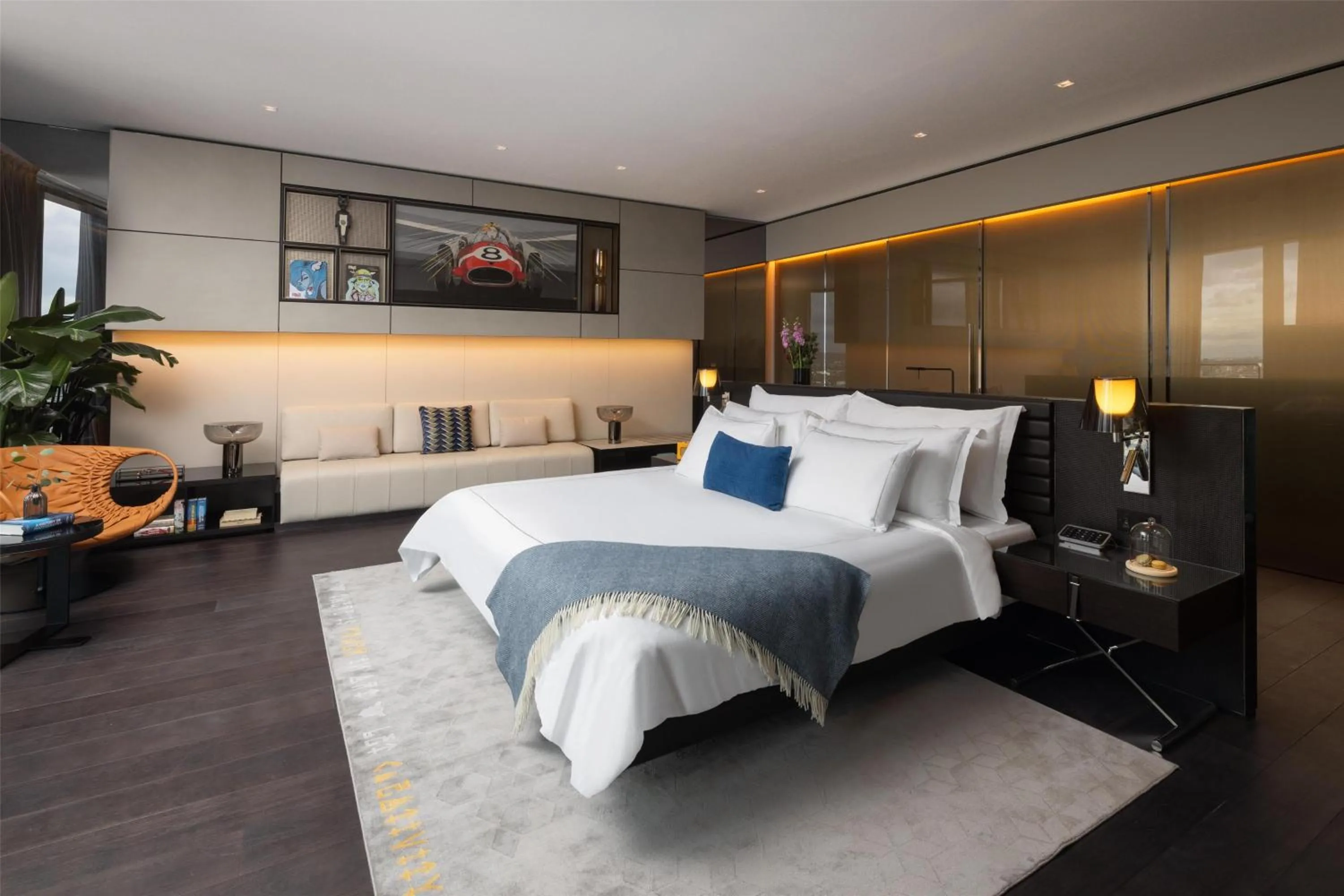 Photo of the whole room, Bed in art'otel London Hoxton