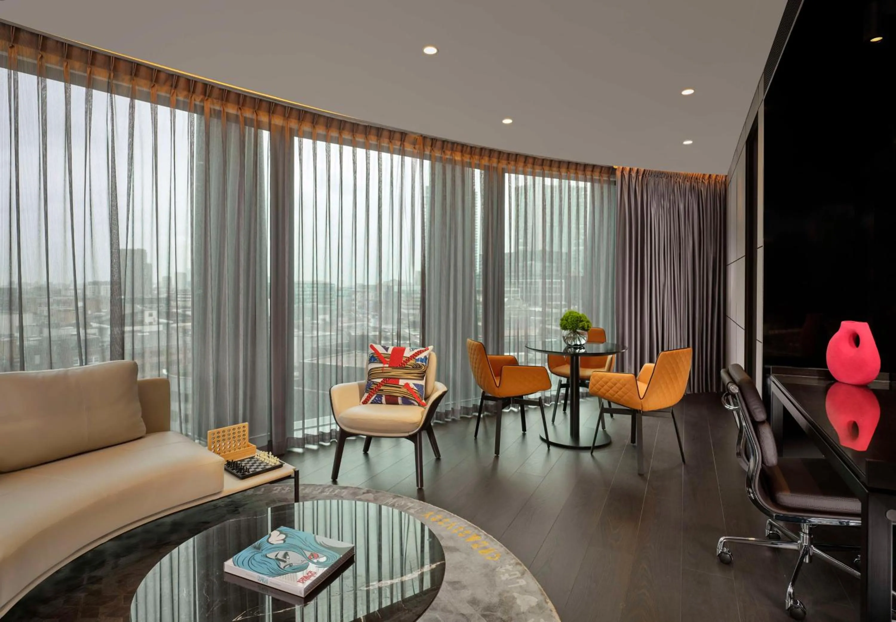 Photo of the whole room in art'otel London Hoxton