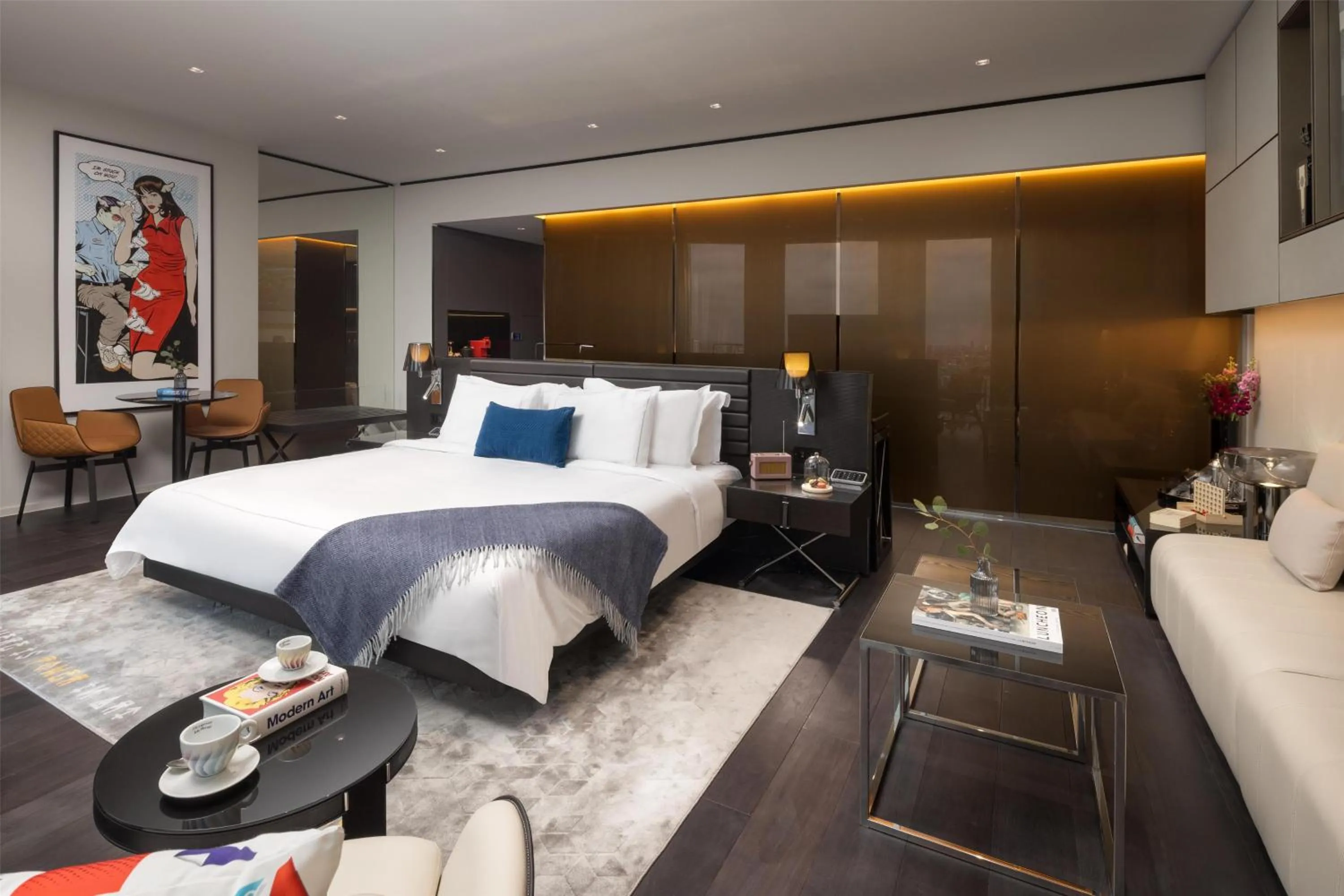 Photo of the whole room, Bed in art'otel London Hoxton