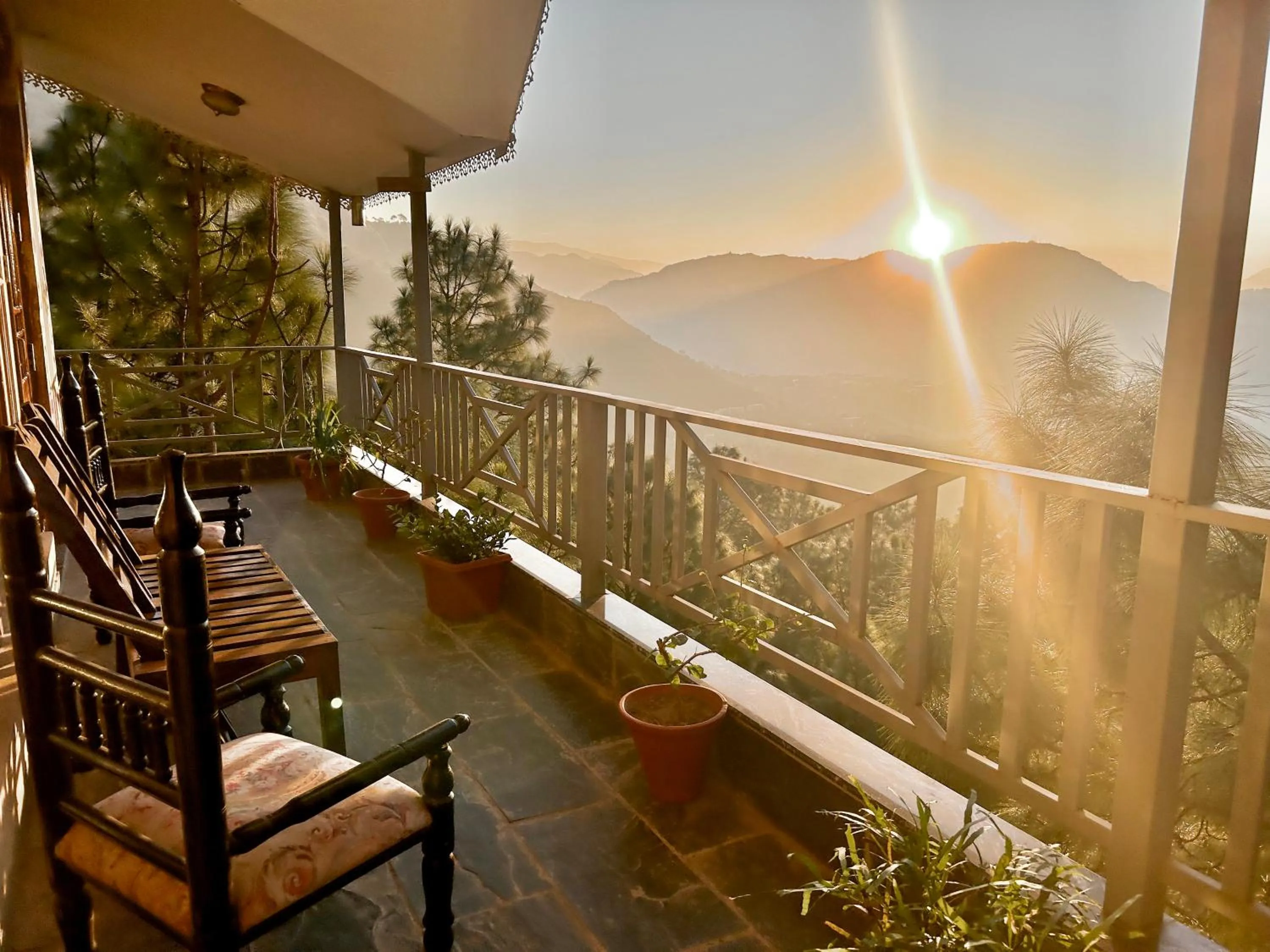 Balcony/Terrace in Chillaru Spa & Resort