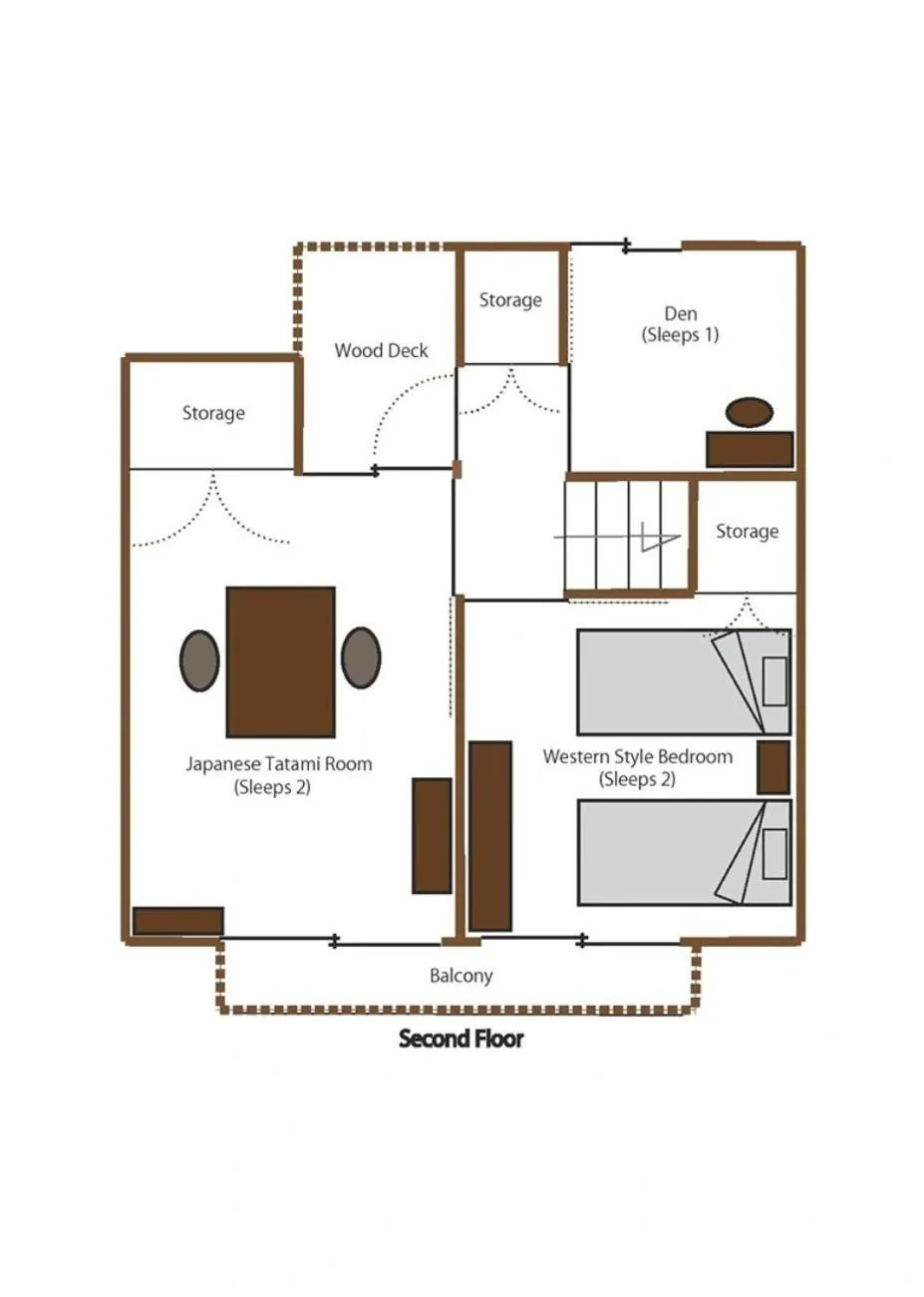 Floor plan in Kiyomizu Machiya Inn