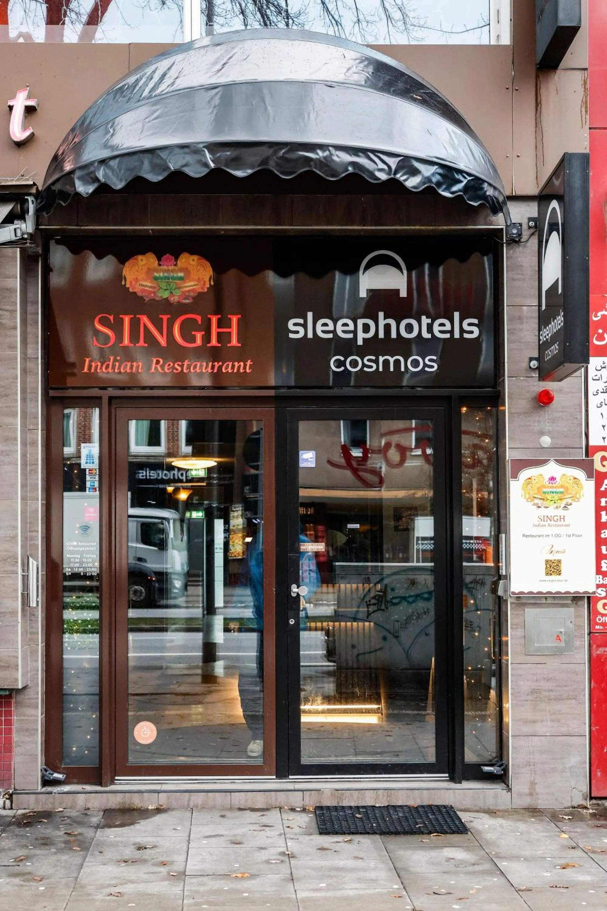 Facade/entrance in Sleephotels Cosmos