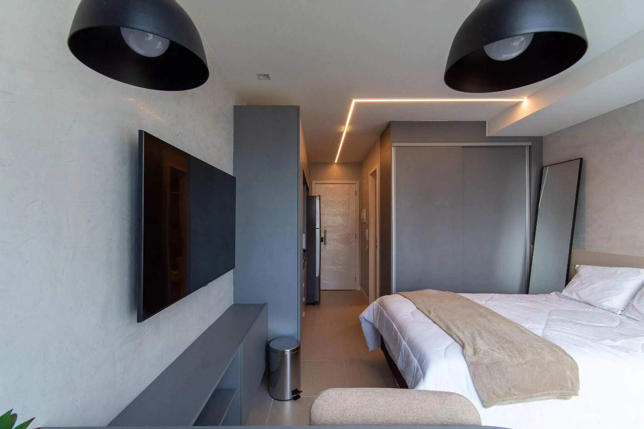 Bedroom, Bed in Rooftop #806 - Apto em Boa Viagem por Carpediem