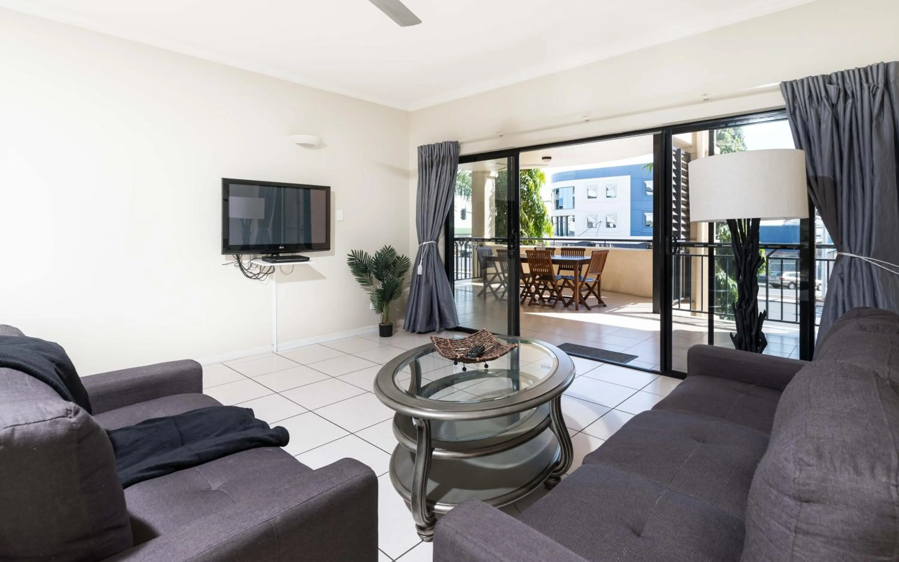 Living room in Cairns City Apartments