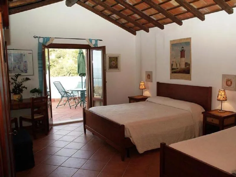 Bed in Punto de Vista B&B Makari