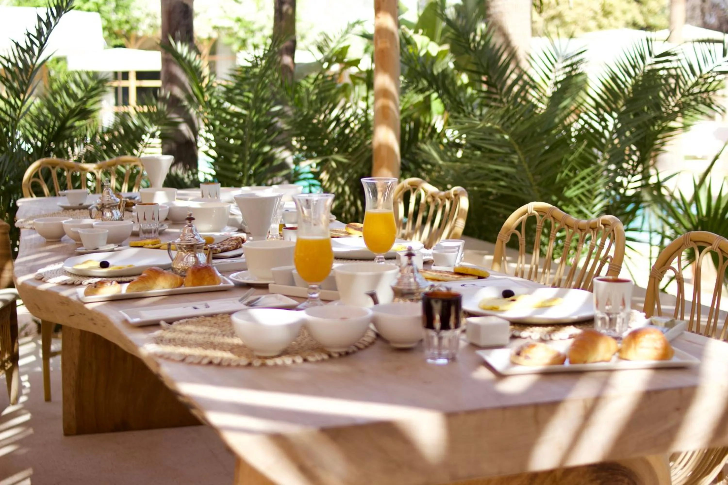 Breakfast in Les Palmiers Boutique Hôtel & Spa