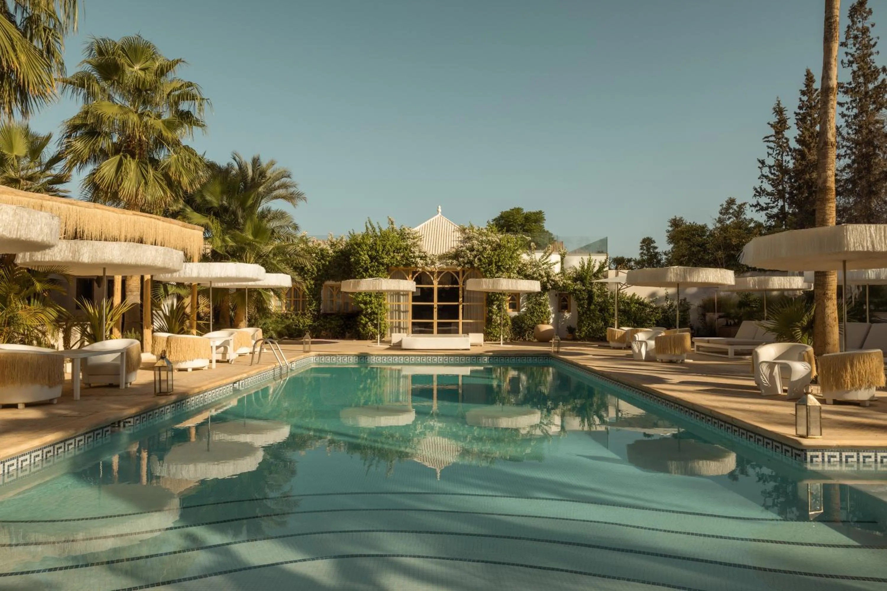 Swimming pool in Les Palmiers Boutique Hôtel & Spa