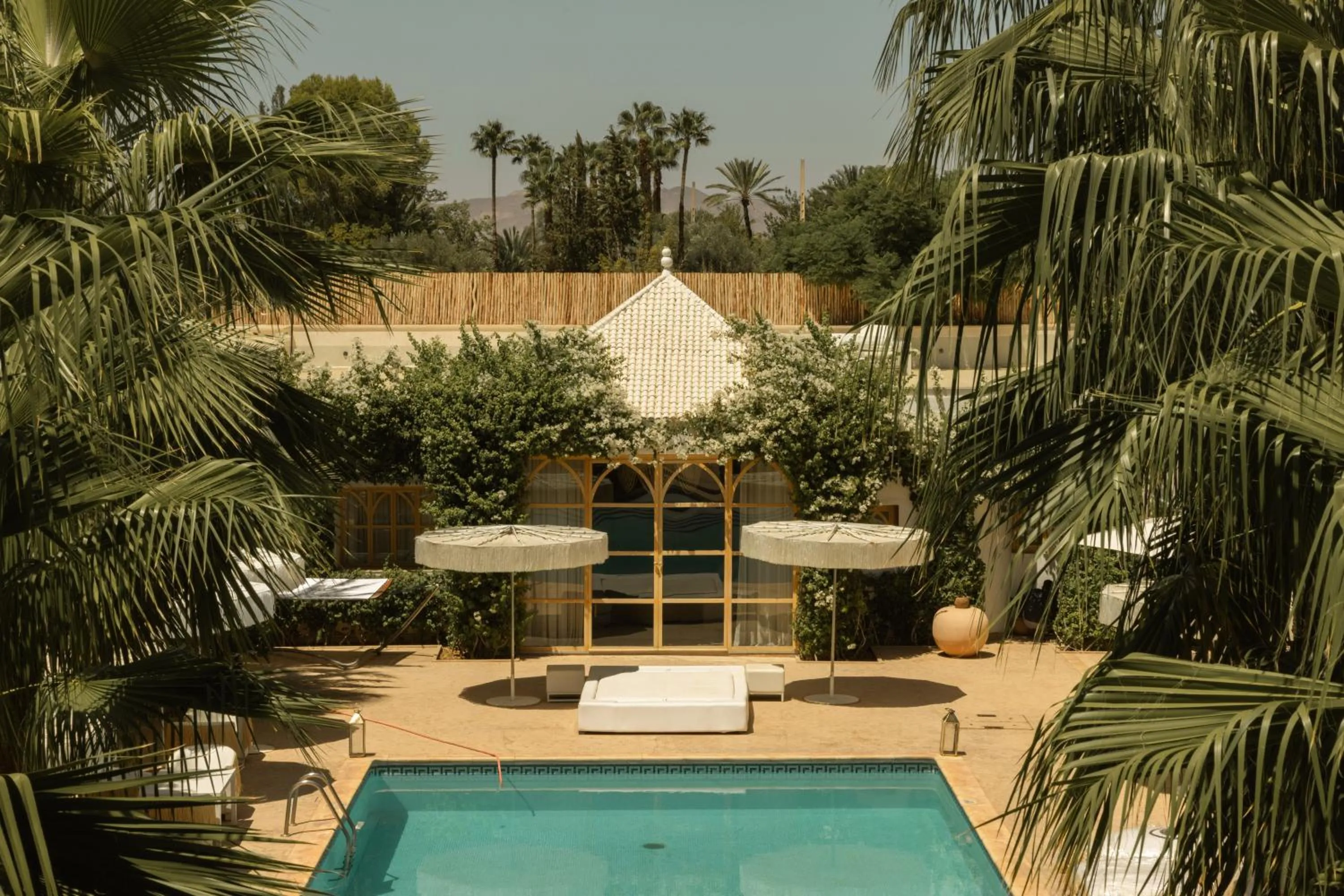 Garden view in Les Palmiers Boutique Hôtel & Spa