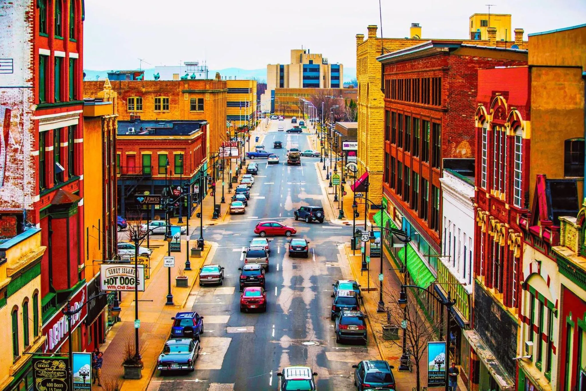 City view in Radisson Hotel La Crosse