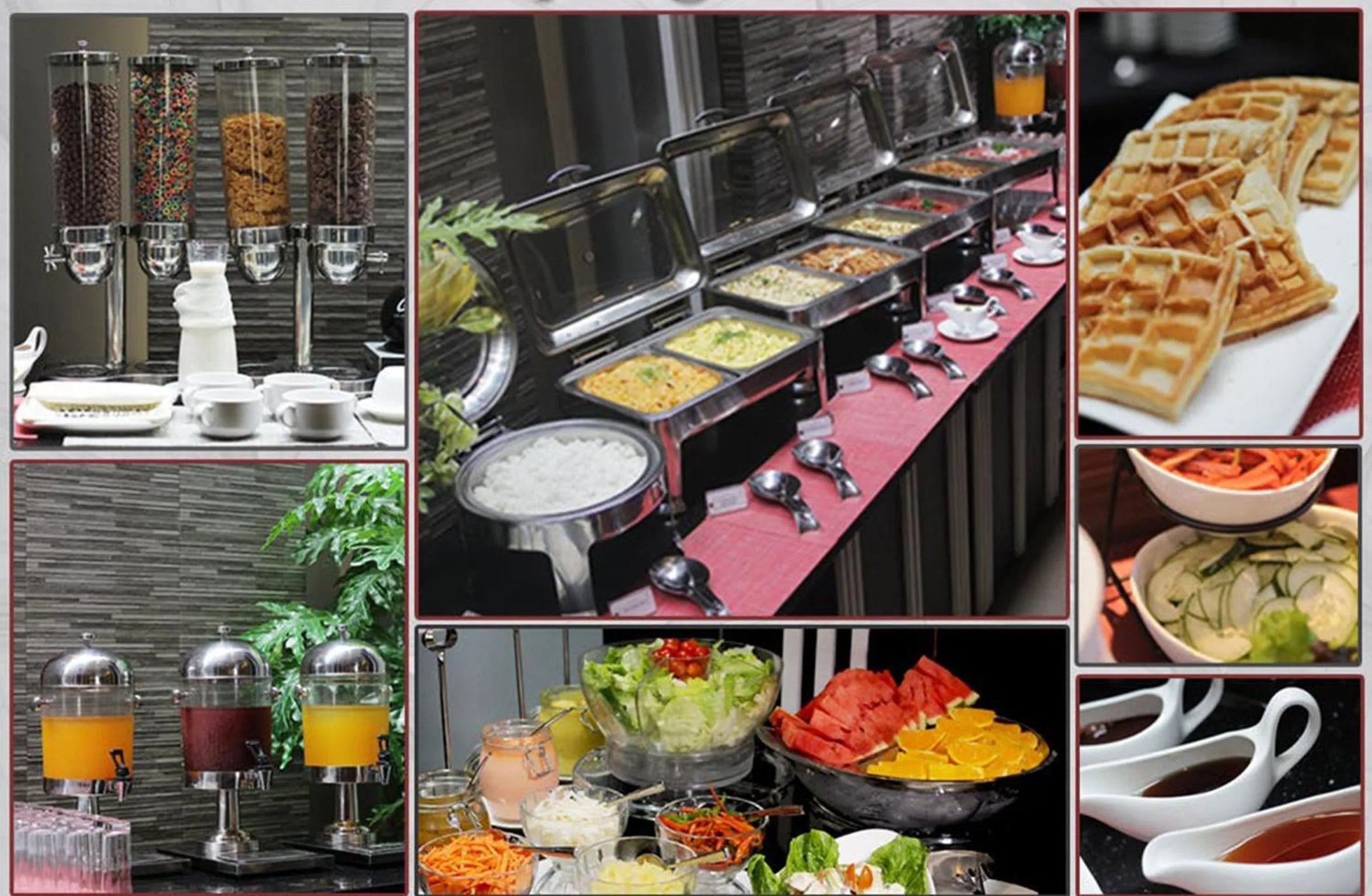 Buffet breakfast in Brentwood Suites