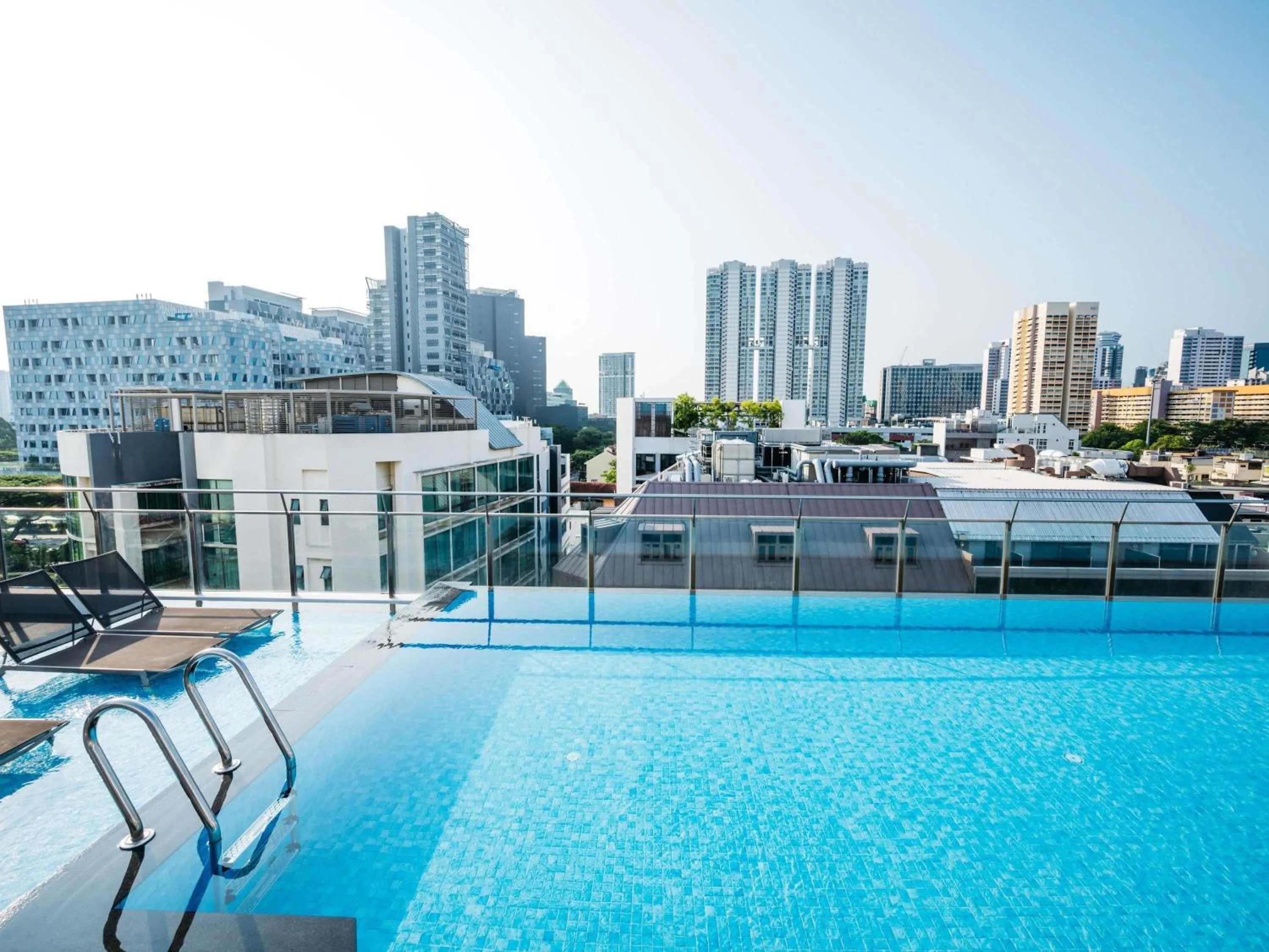 Pool view in Mercure Singapore Tyrwhitt