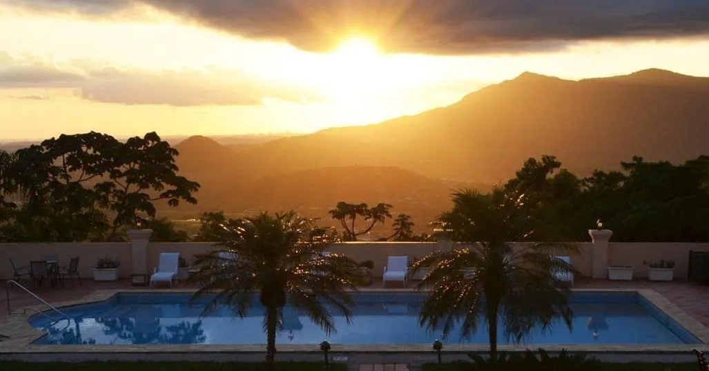 Garden view in Hotel Visconte D'Italia