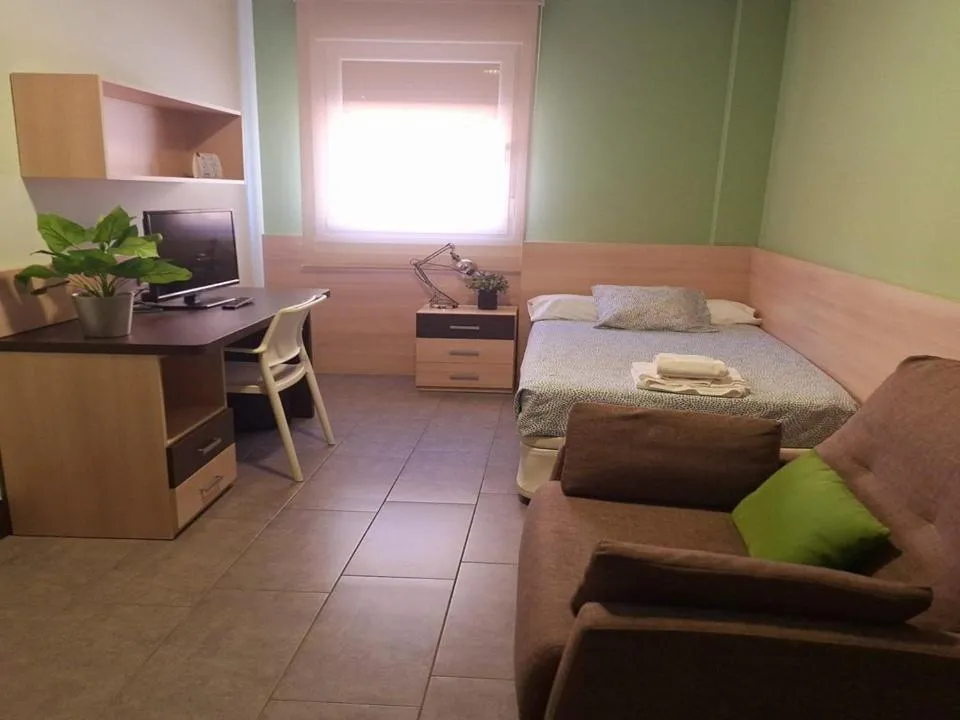 Photo of the whole room in The Factory Residence Hall