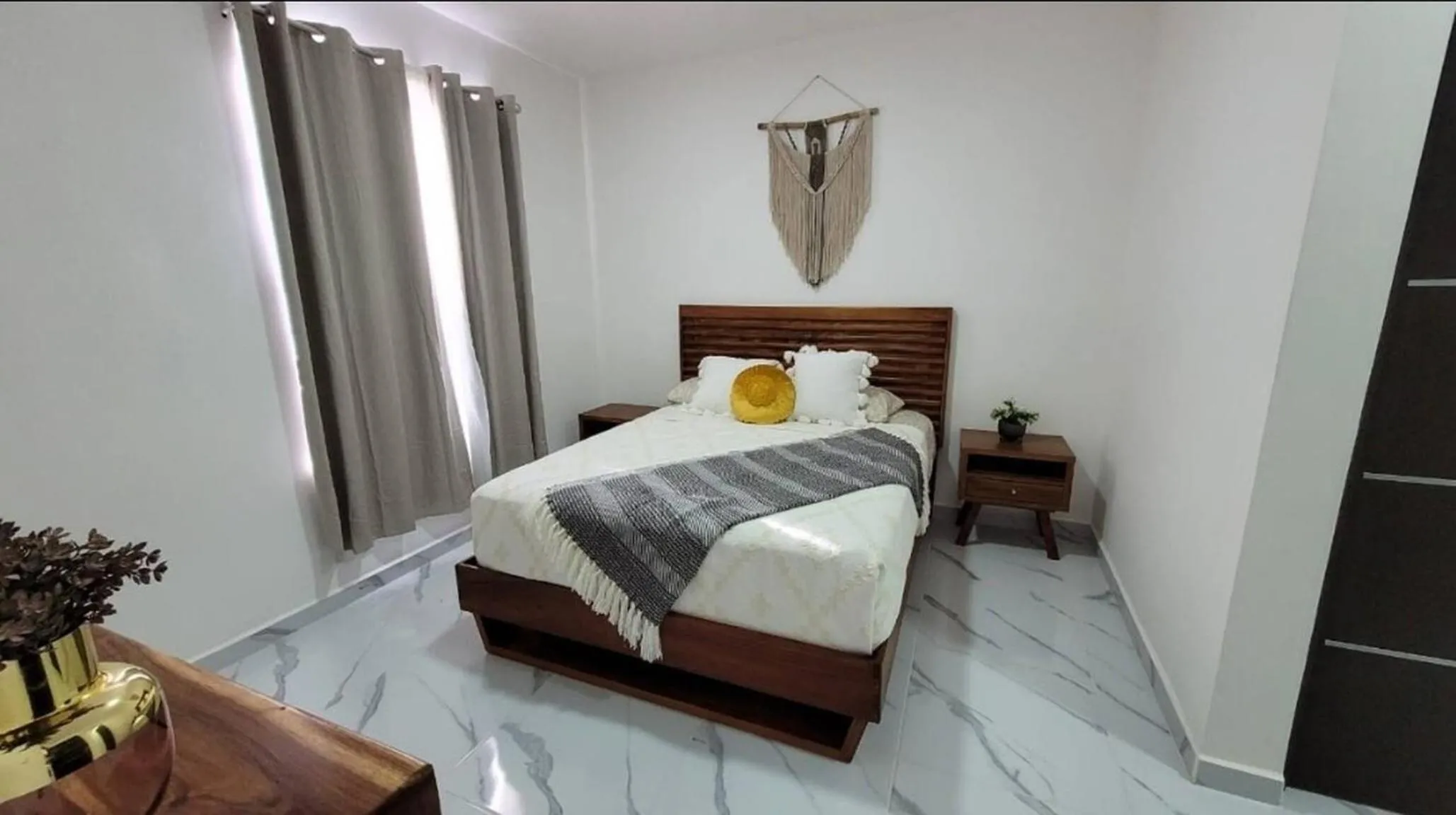 Bedroom, Bed in Moderno Departamento Vacacional En Playa