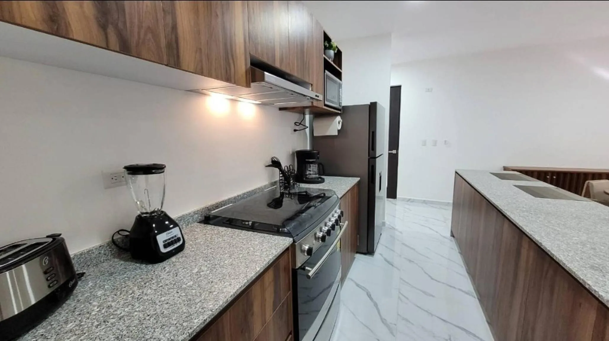 kitchen in Moderno Departamento Vacacional En Playa