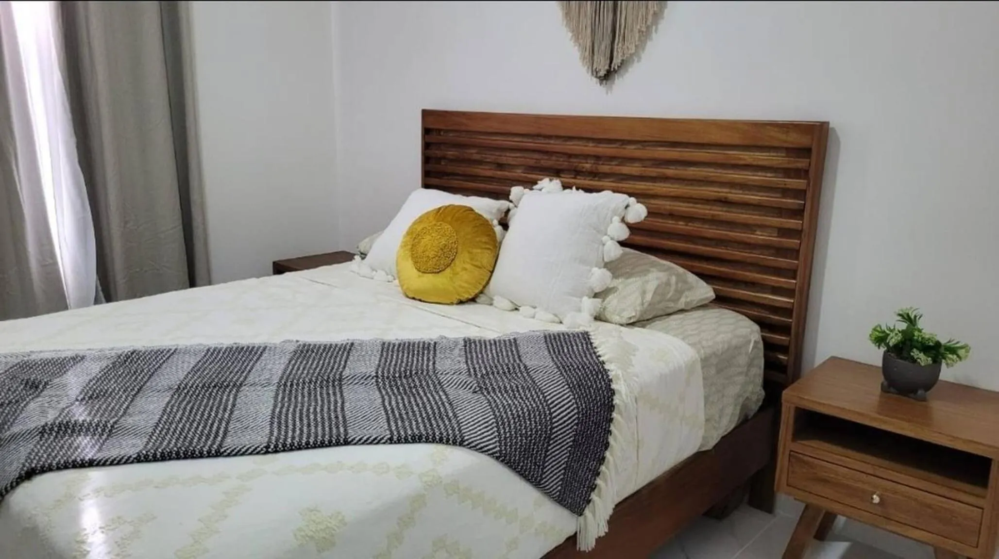 Bedroom, Bed in Moderno Departamento Vacacional En Playa