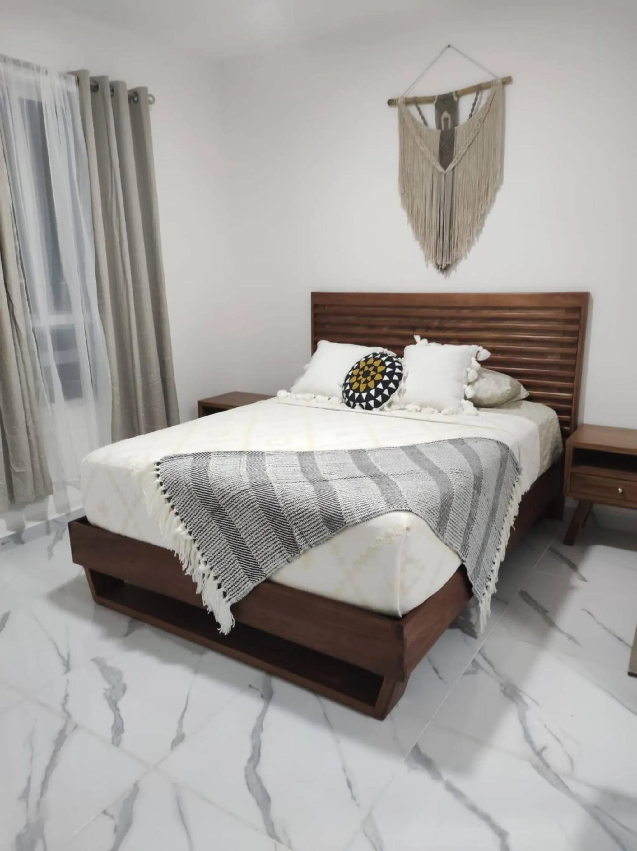 Bedroom, Bed in Moderno Departamento Vacacional En Playa