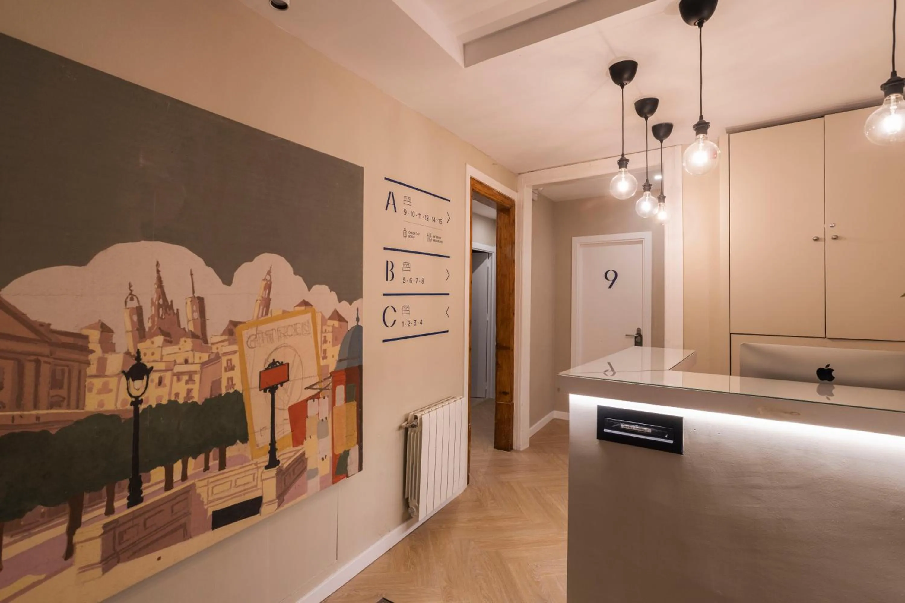 Lobby or reception in Hostal Sol y K
