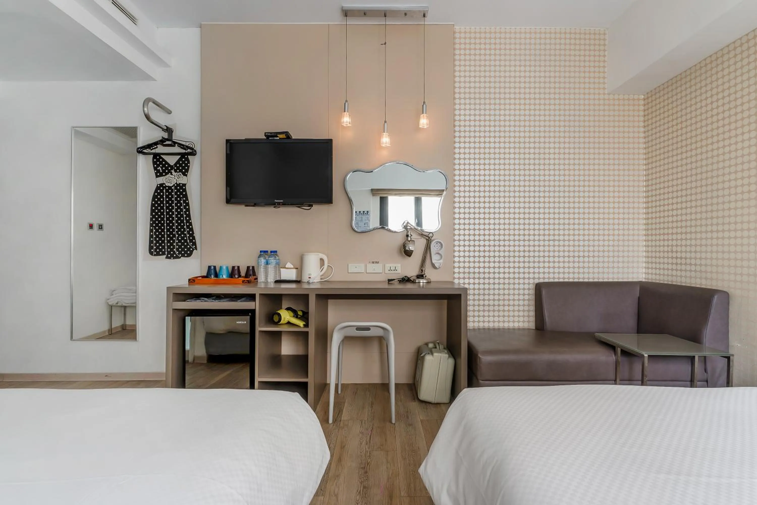 Bed in CHECK inn Express Kaohsiung Love River