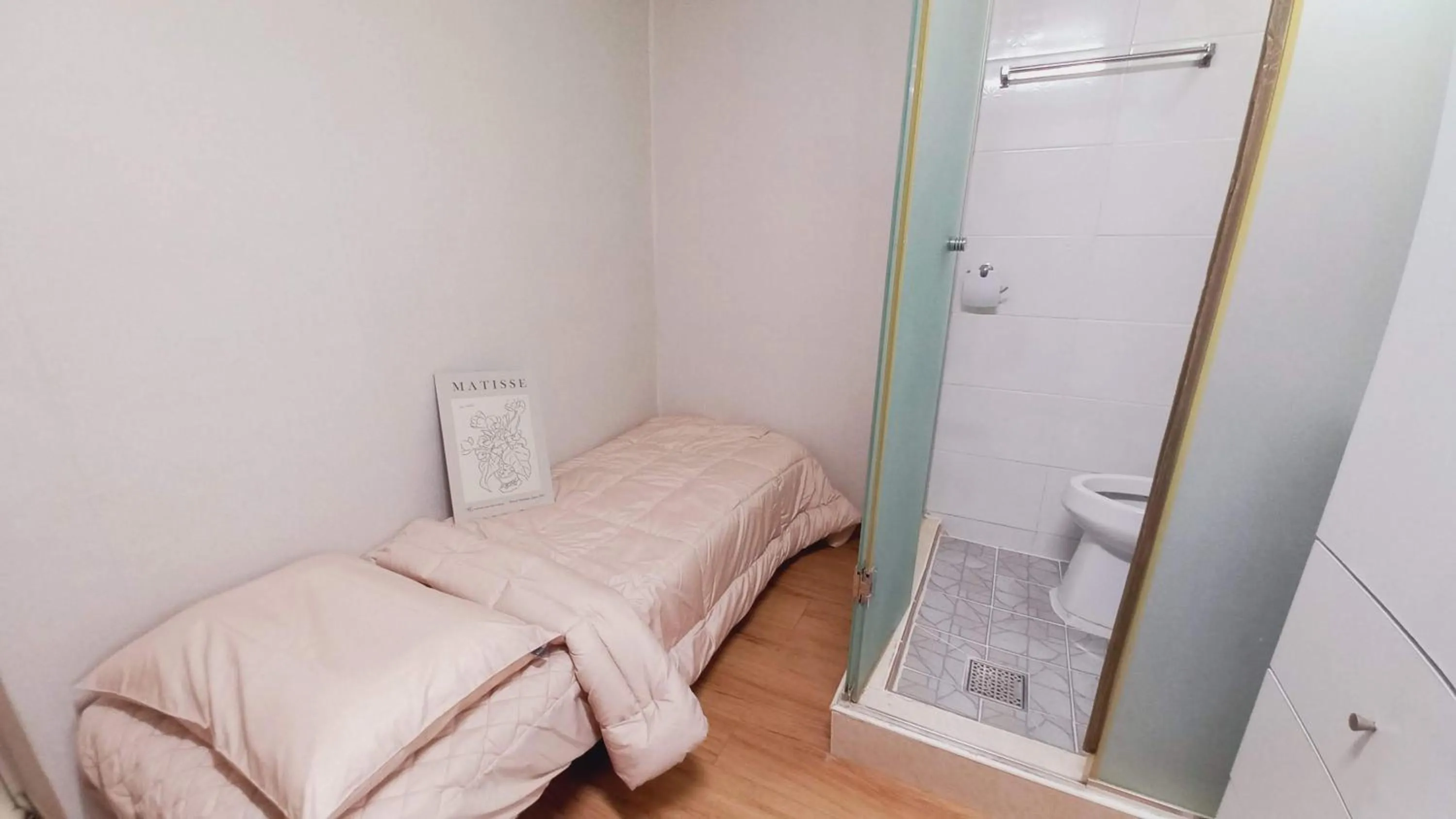 Bathroom, Bed in Haechi Stay GuestHouse - For foreigners only