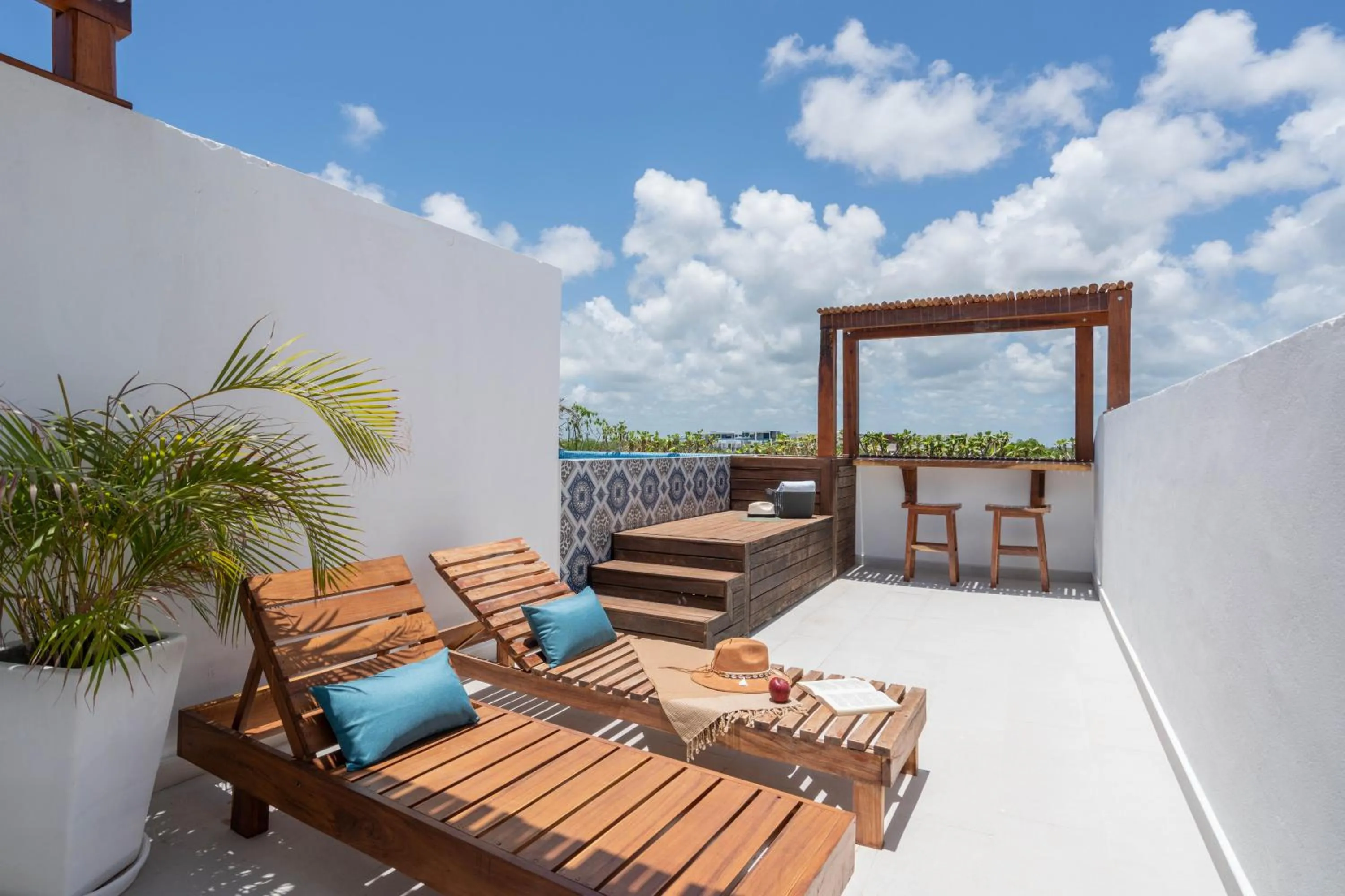 View (from property/room) in SunsetviewPH+PrivPool+Near Beach&Town+Rooftop+50mb