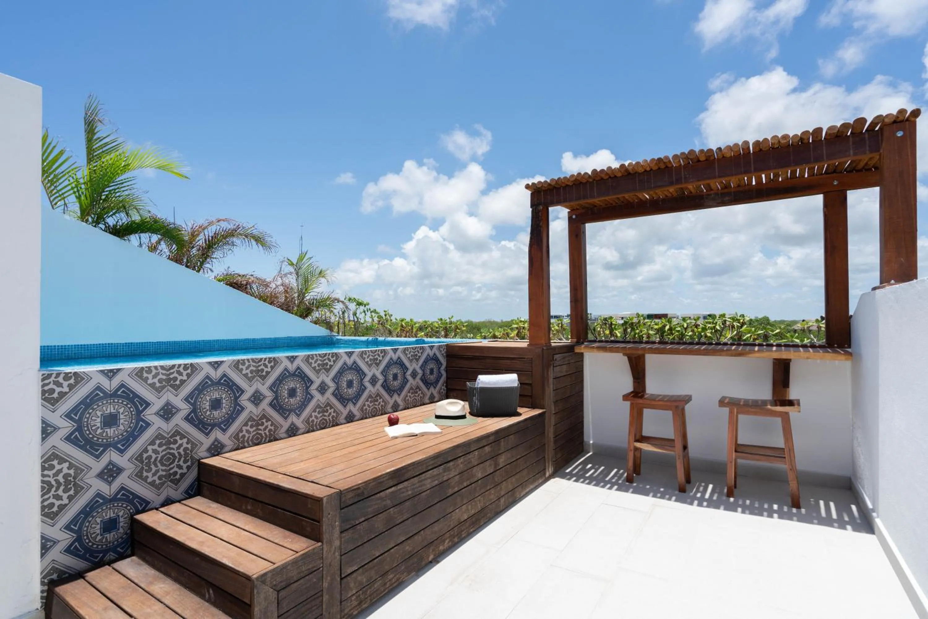 View (from property/room) in SunsetviewPH+PrivPool+Near Beach&Town+Rooftop+50mb