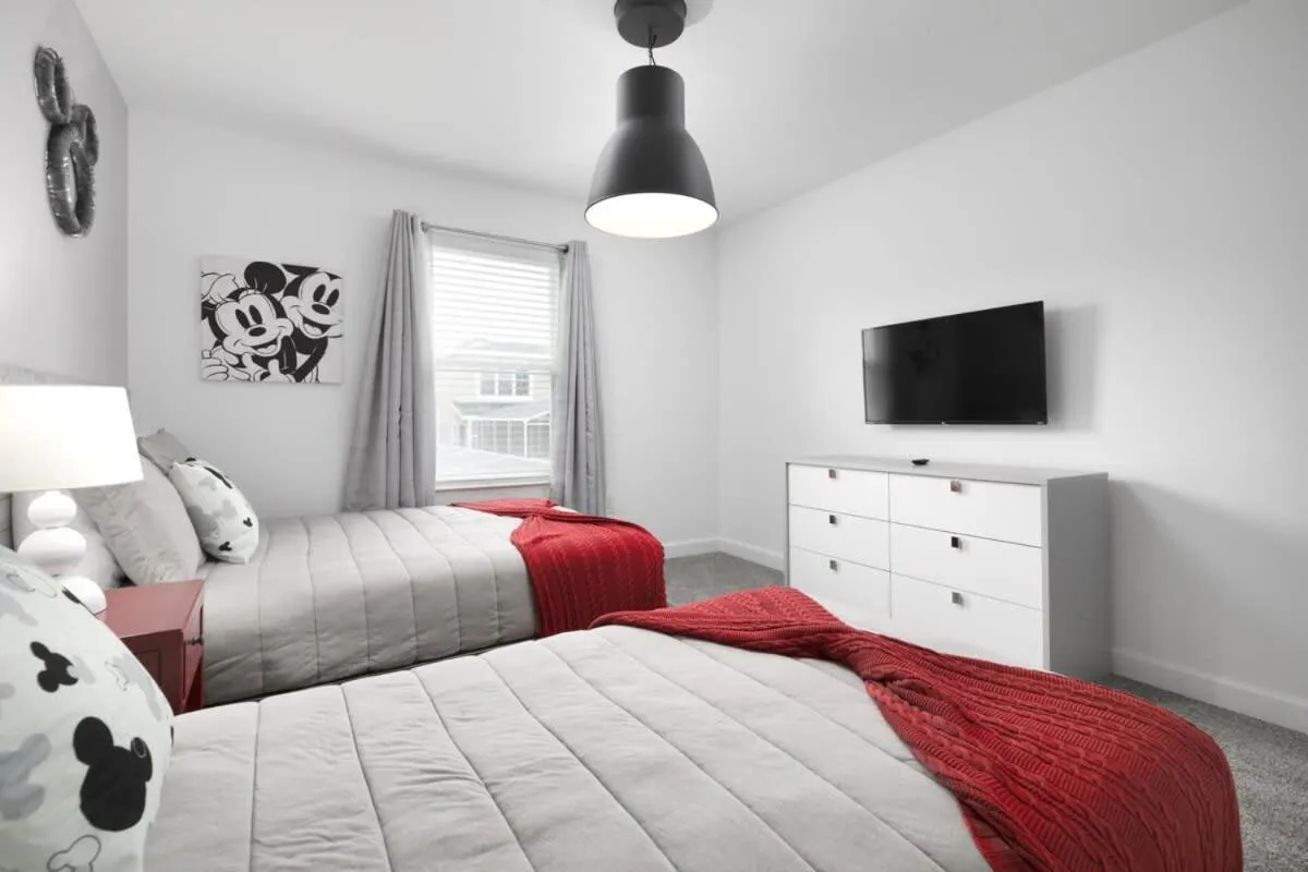 Bed in Chic Modern Home- Mickey & Star Wars Magic