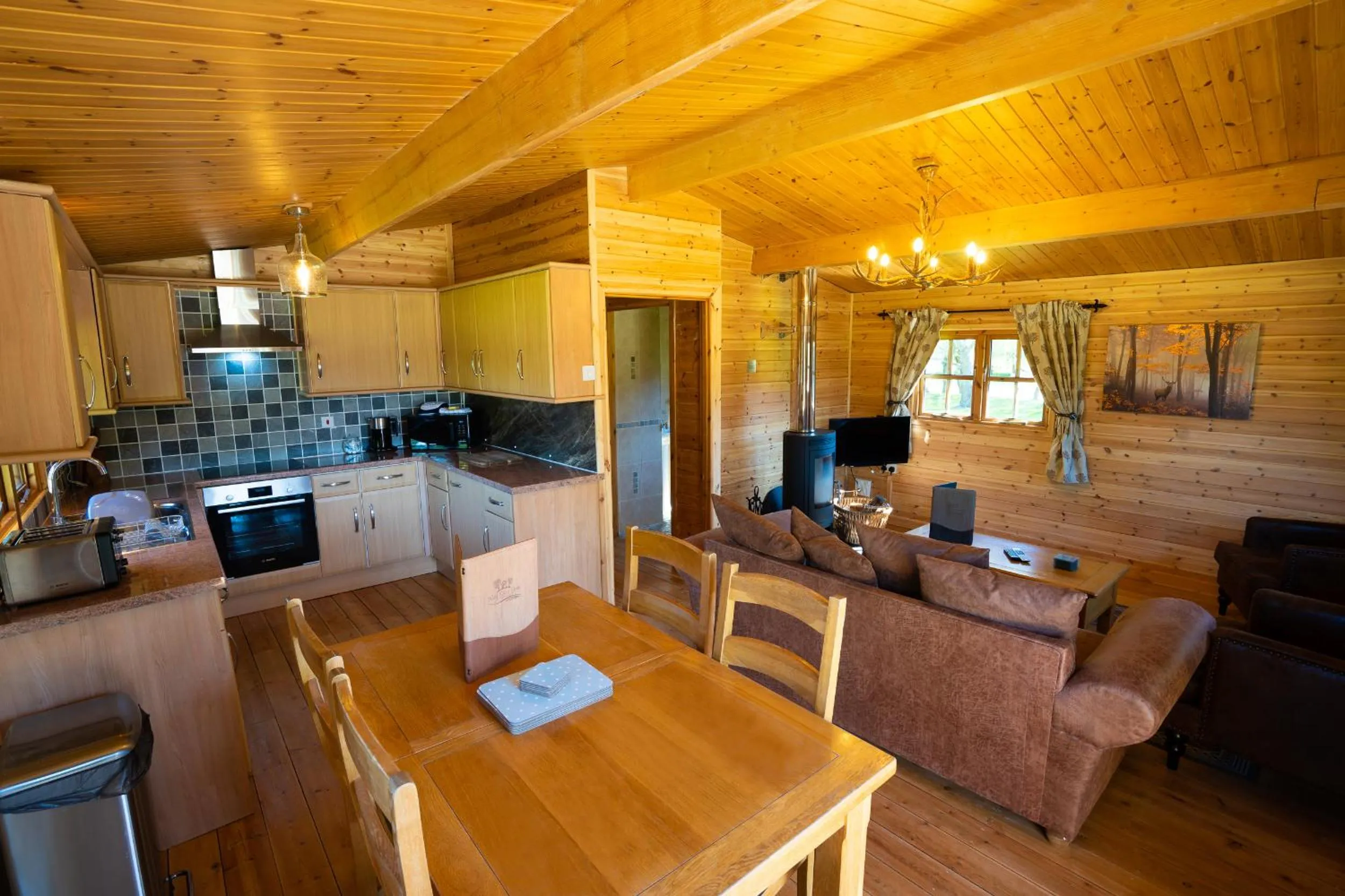 TV and multimedia in Wall Eden Farm - Luxury Log Cabins and Glamping