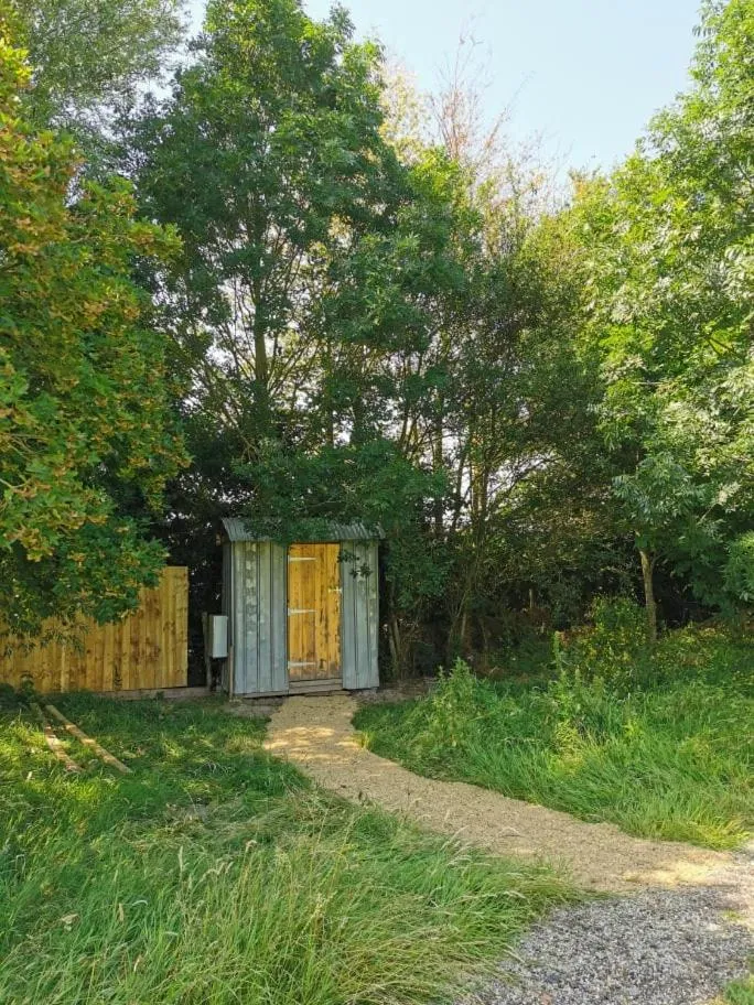 Toilet in Wall Eden Farm - Luxury Log Cabins and Glamping