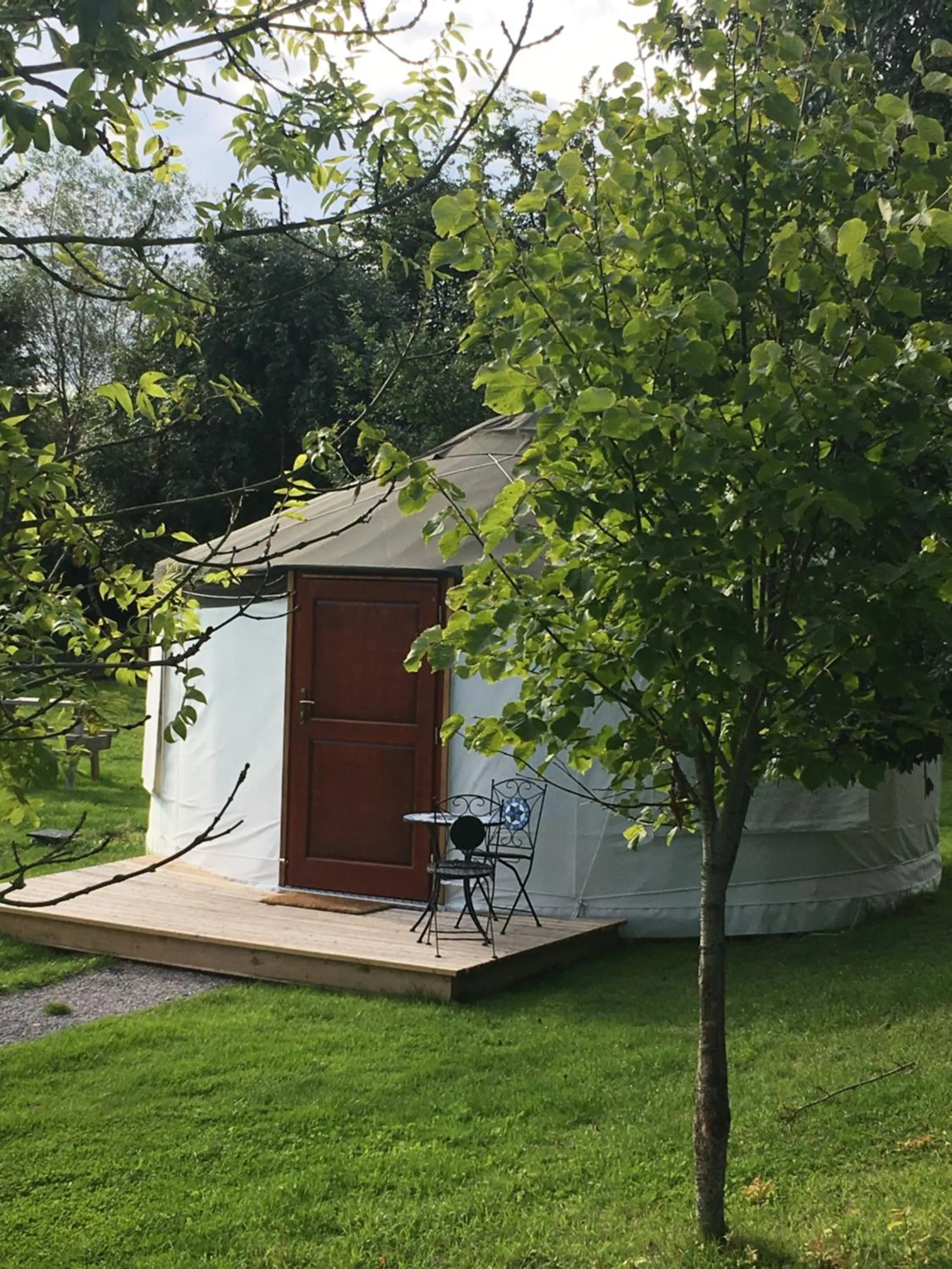 Lake view in Wall Eden Farm - Luxury Log Cabins and Glamping