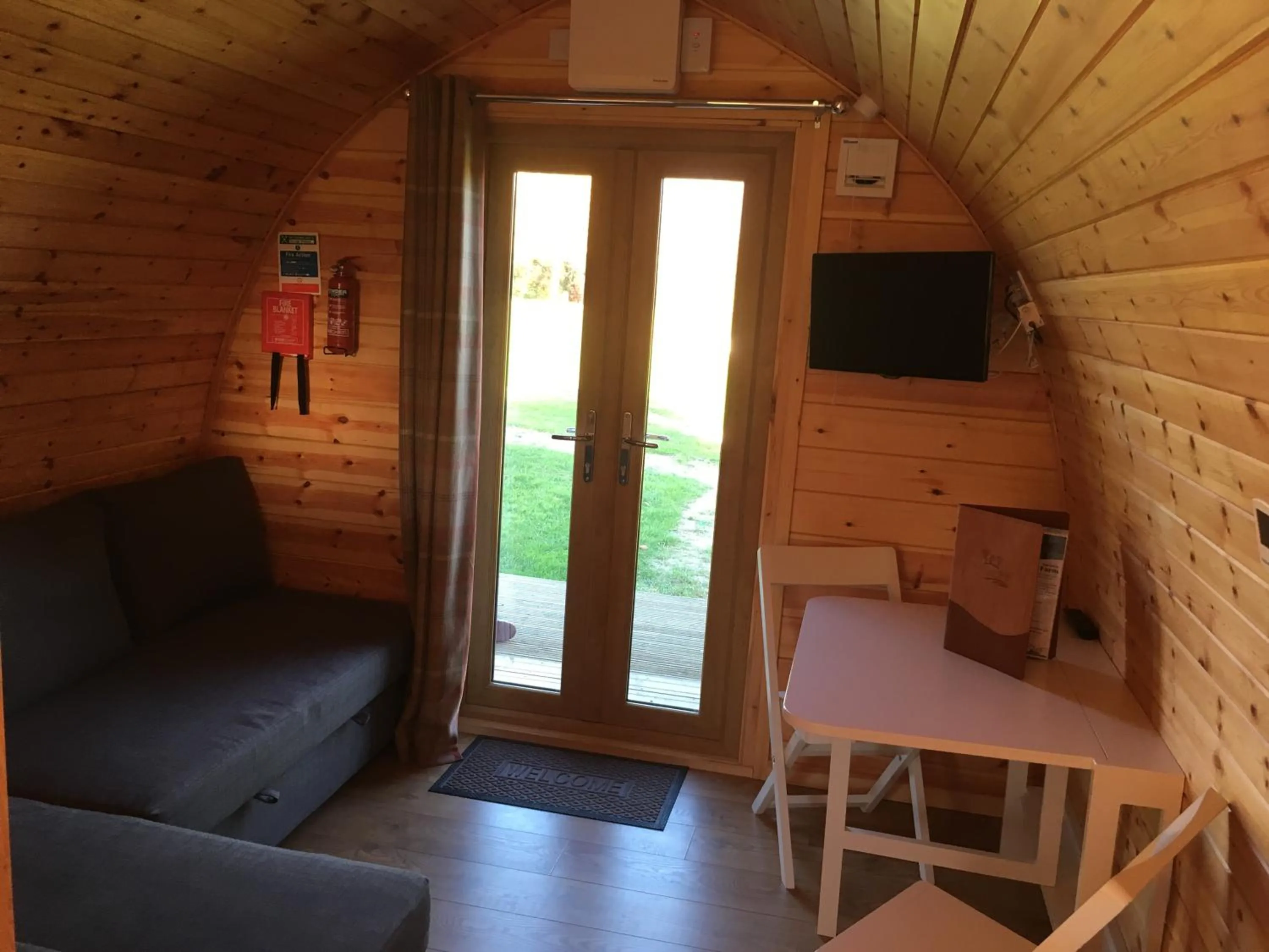 TV and multimedia in Wall Eden Farm - Luxury Log Cabins and Glamping