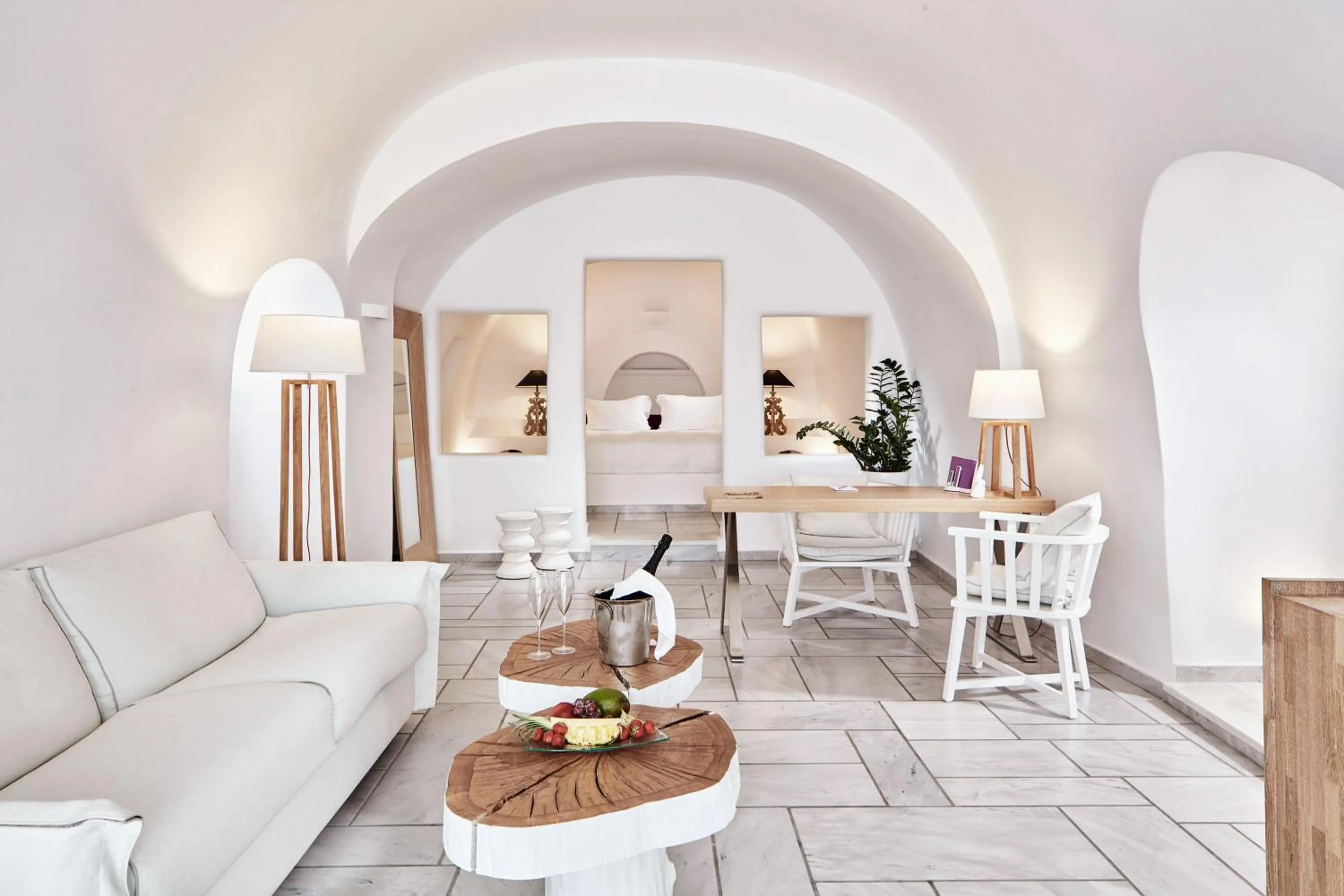 Living room in Charisma Suites