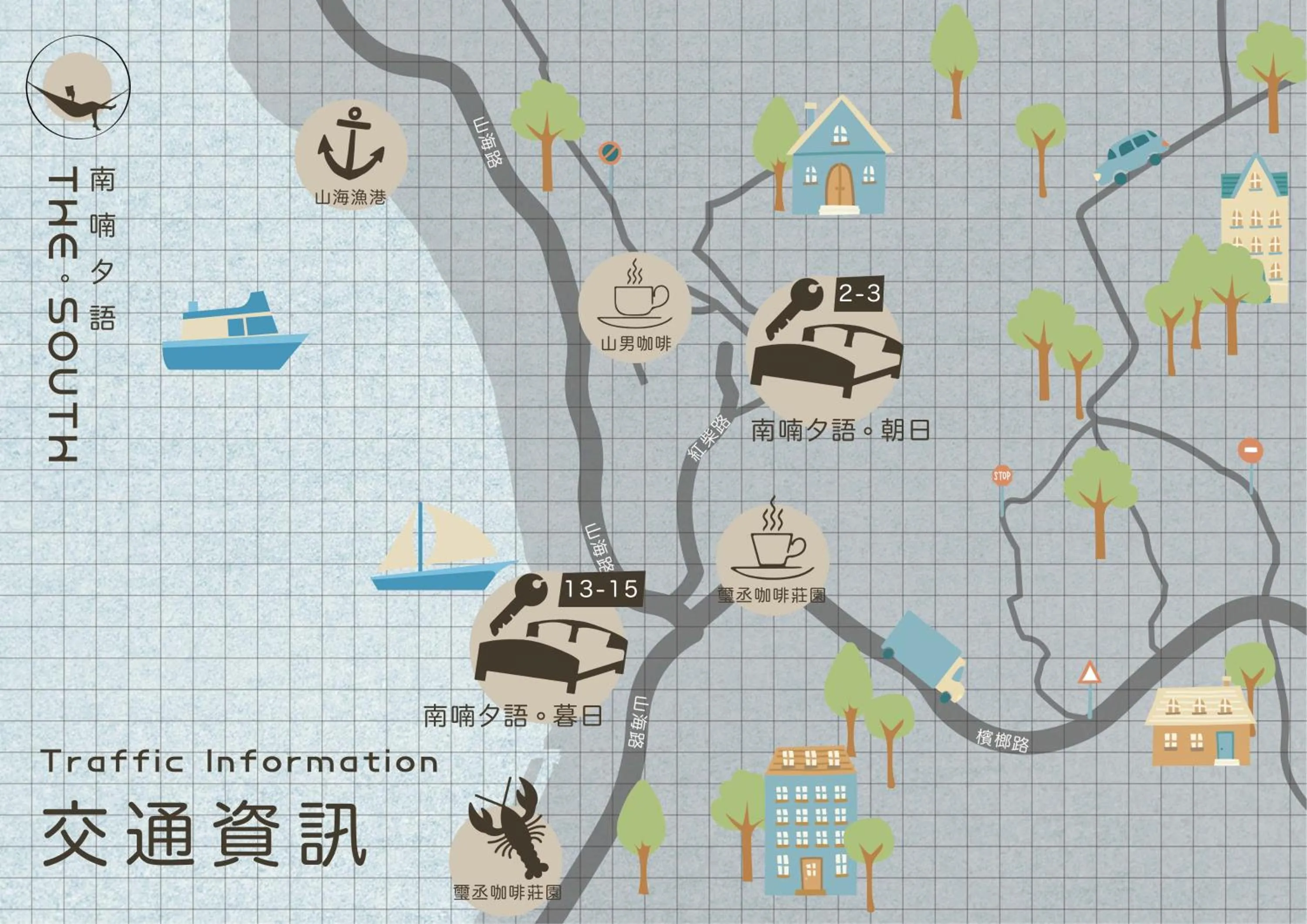 Property logo or sign in The South-Sunset