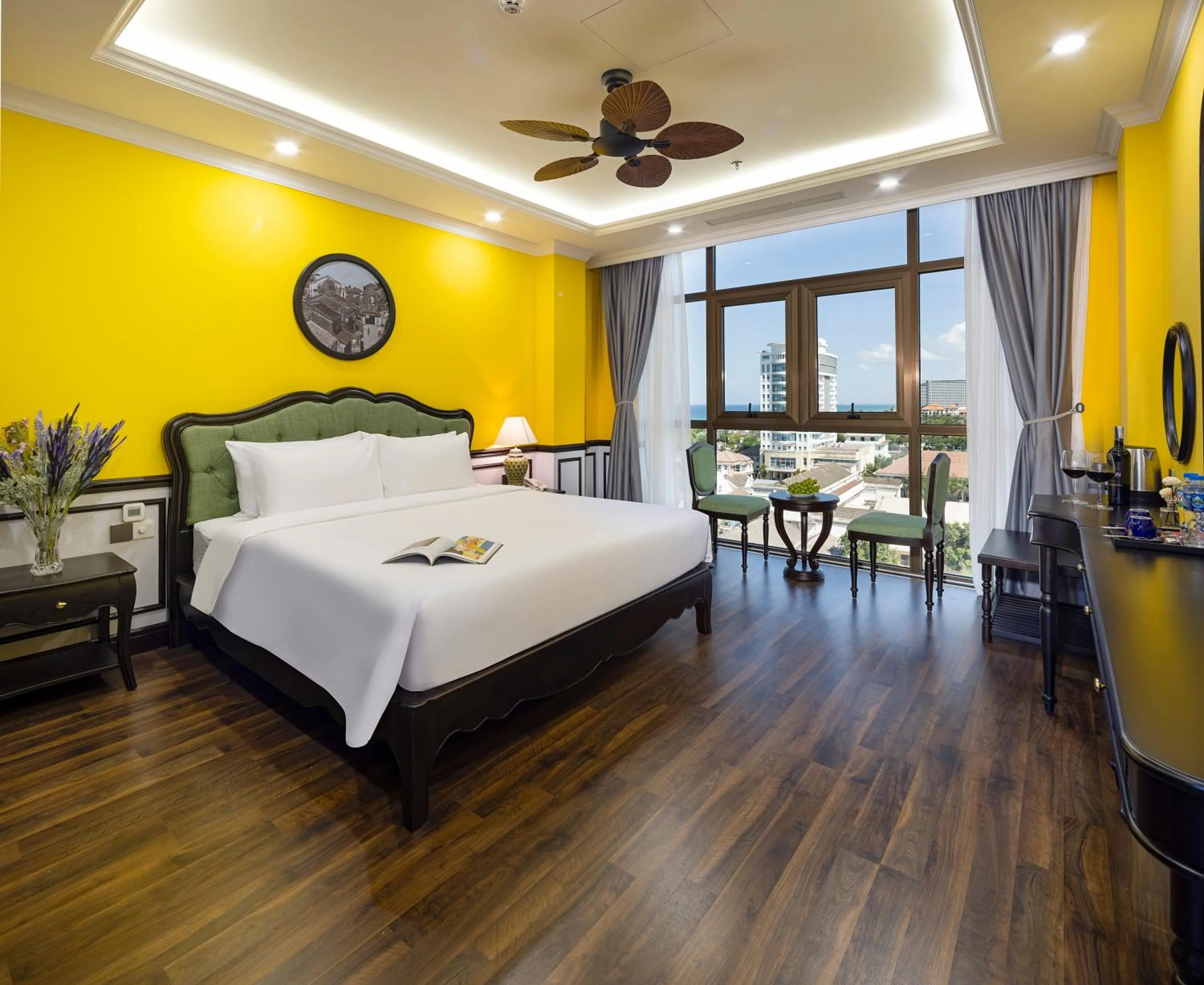 Bed in Charming beauty hotel