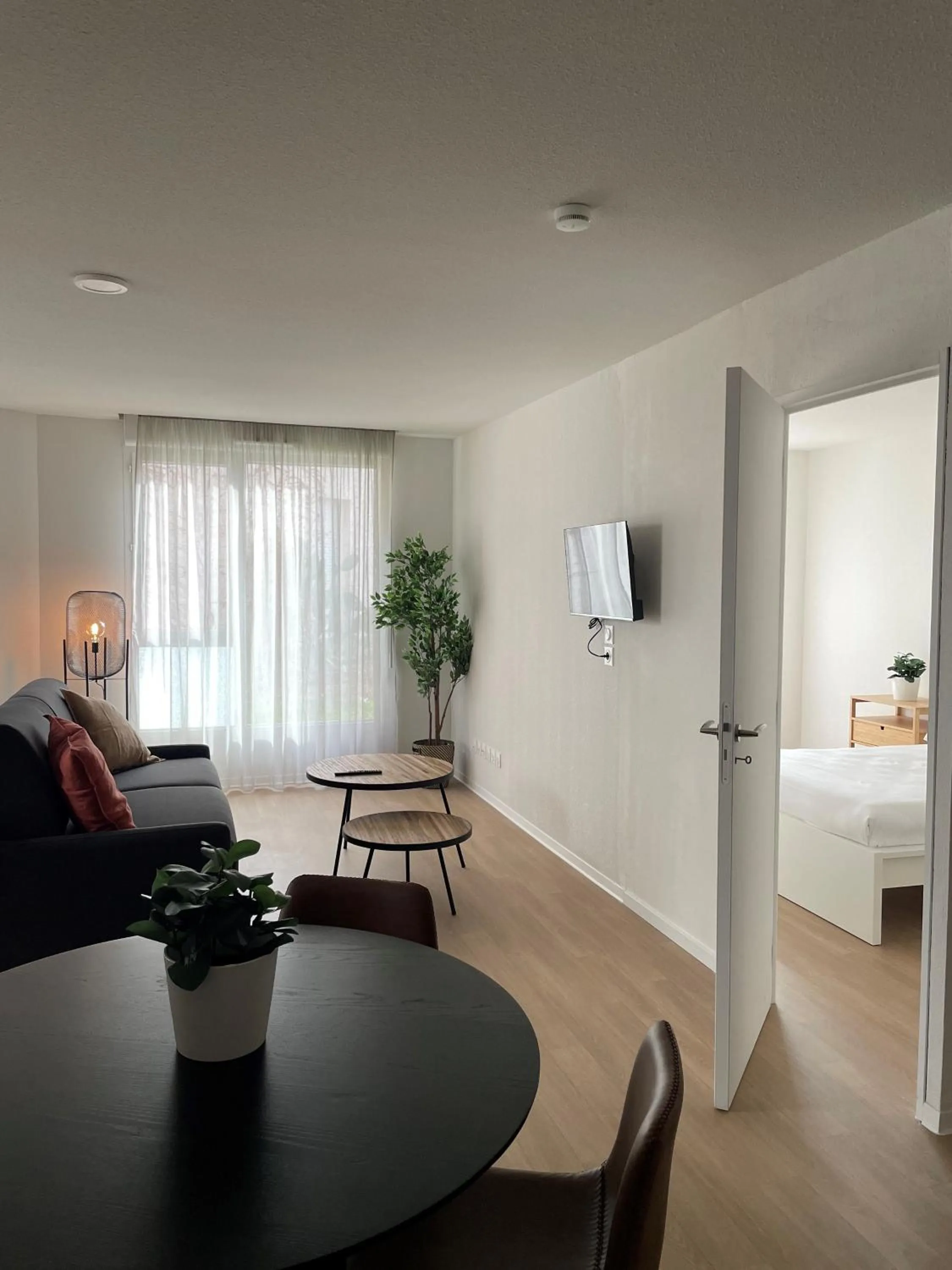 Living room, Bed in Apparteo Montpellier