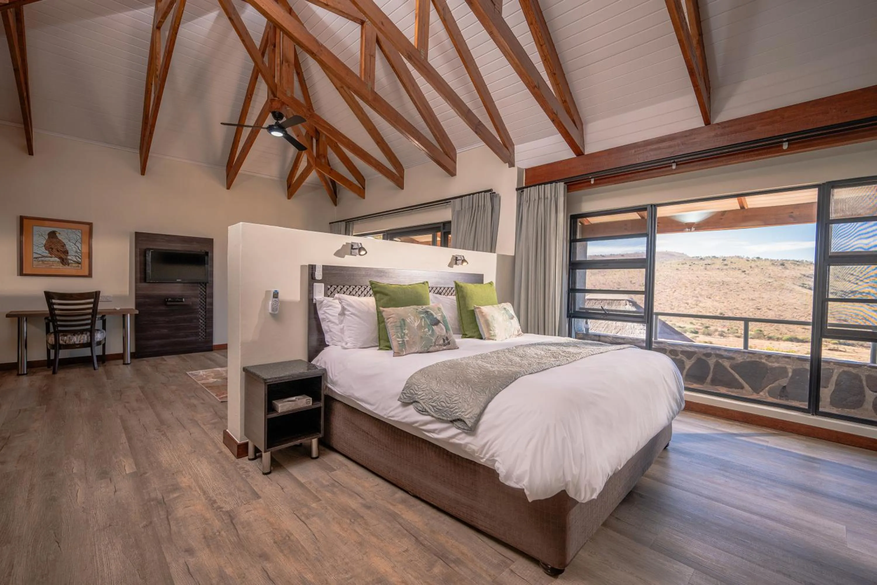 Bed in Hannah Game Lodge