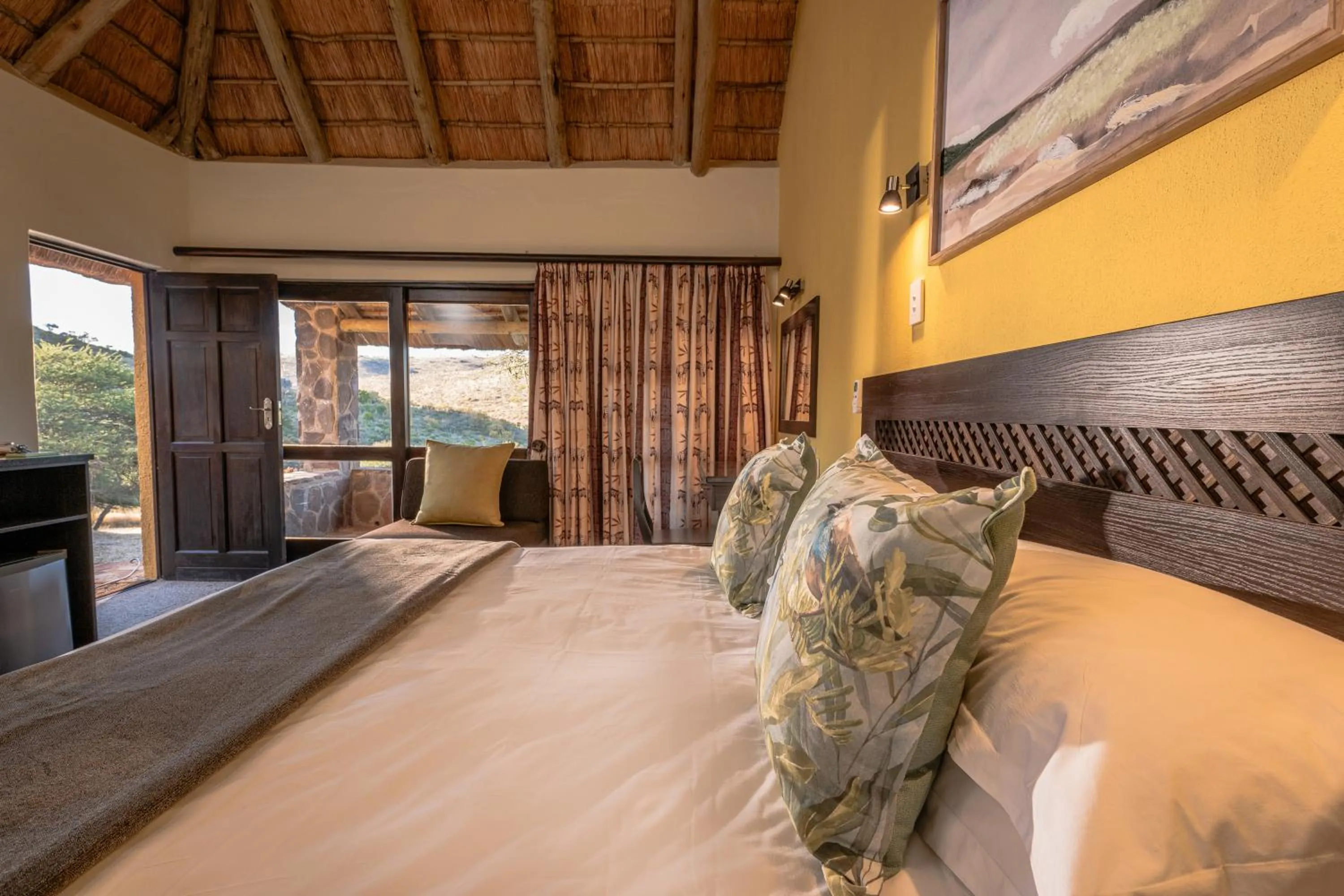 Bed in Hannah Game Lodge
