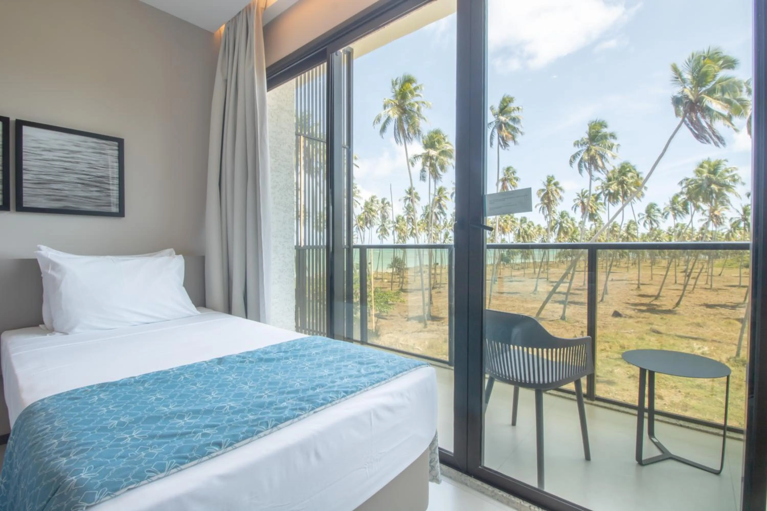 View (from property/room), Bed in Maceio Mar Resort All Inclusive