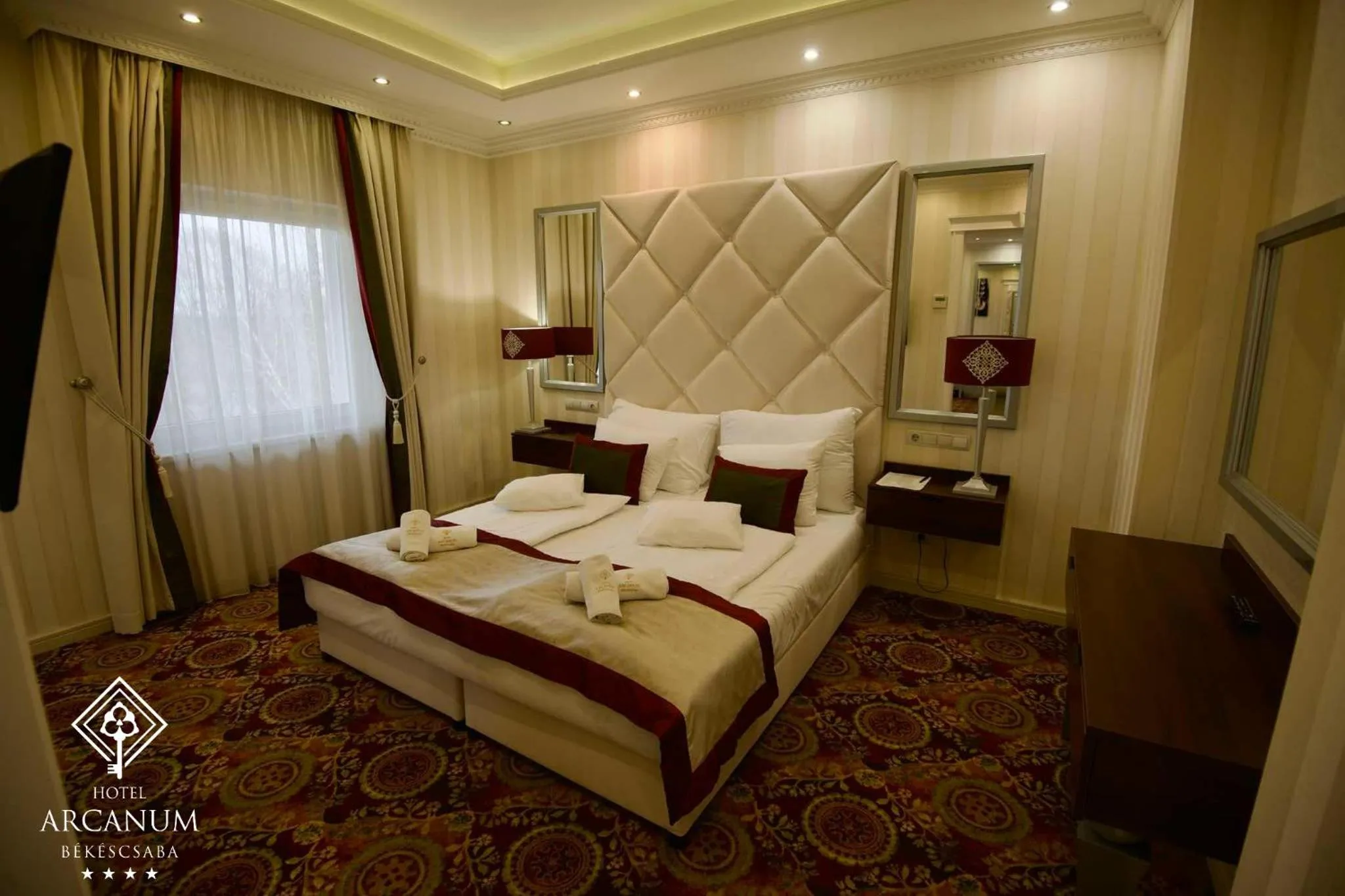 Bed in Arcanum Hotel