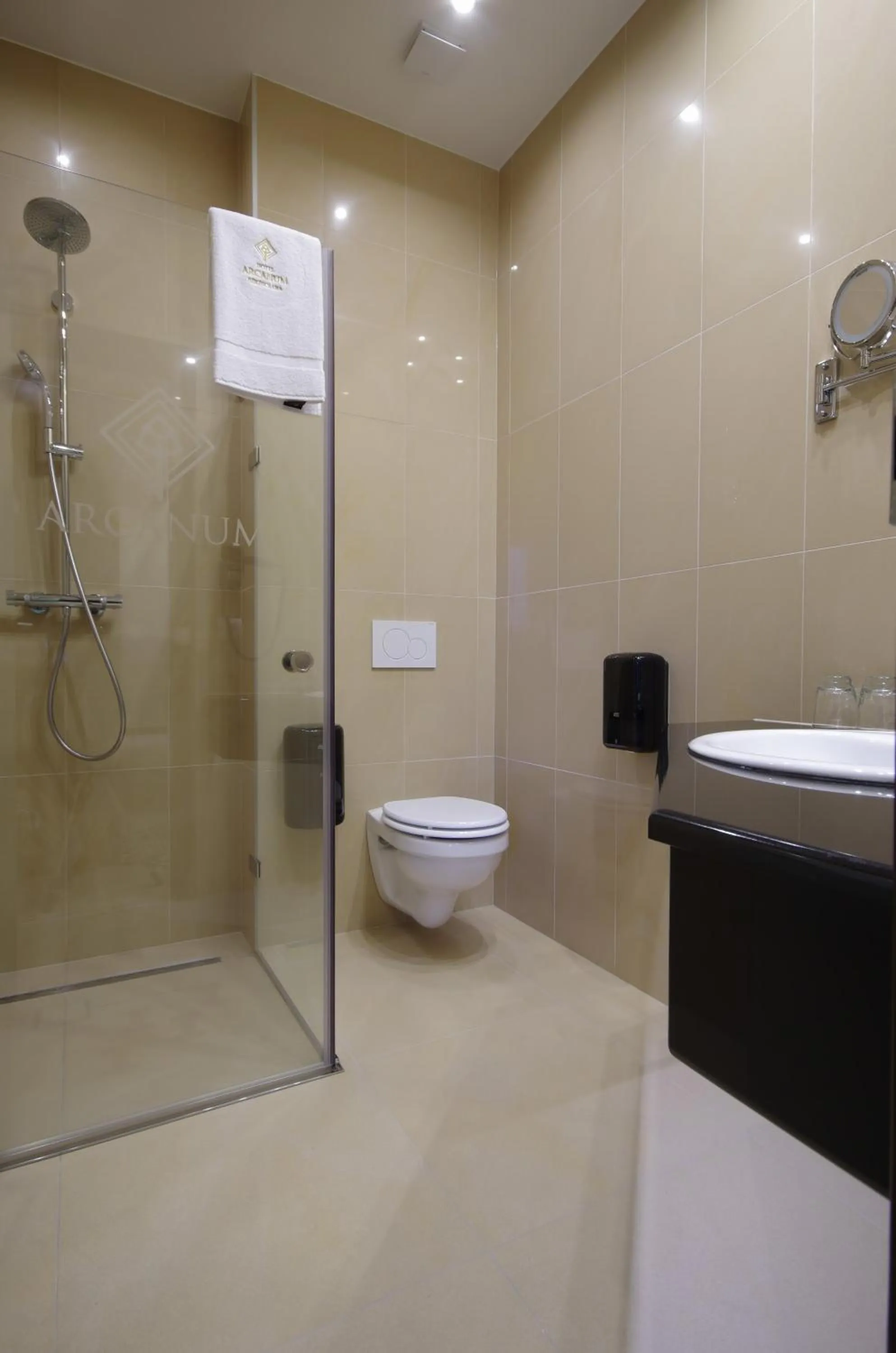 Toilet in Arcanum Hotel