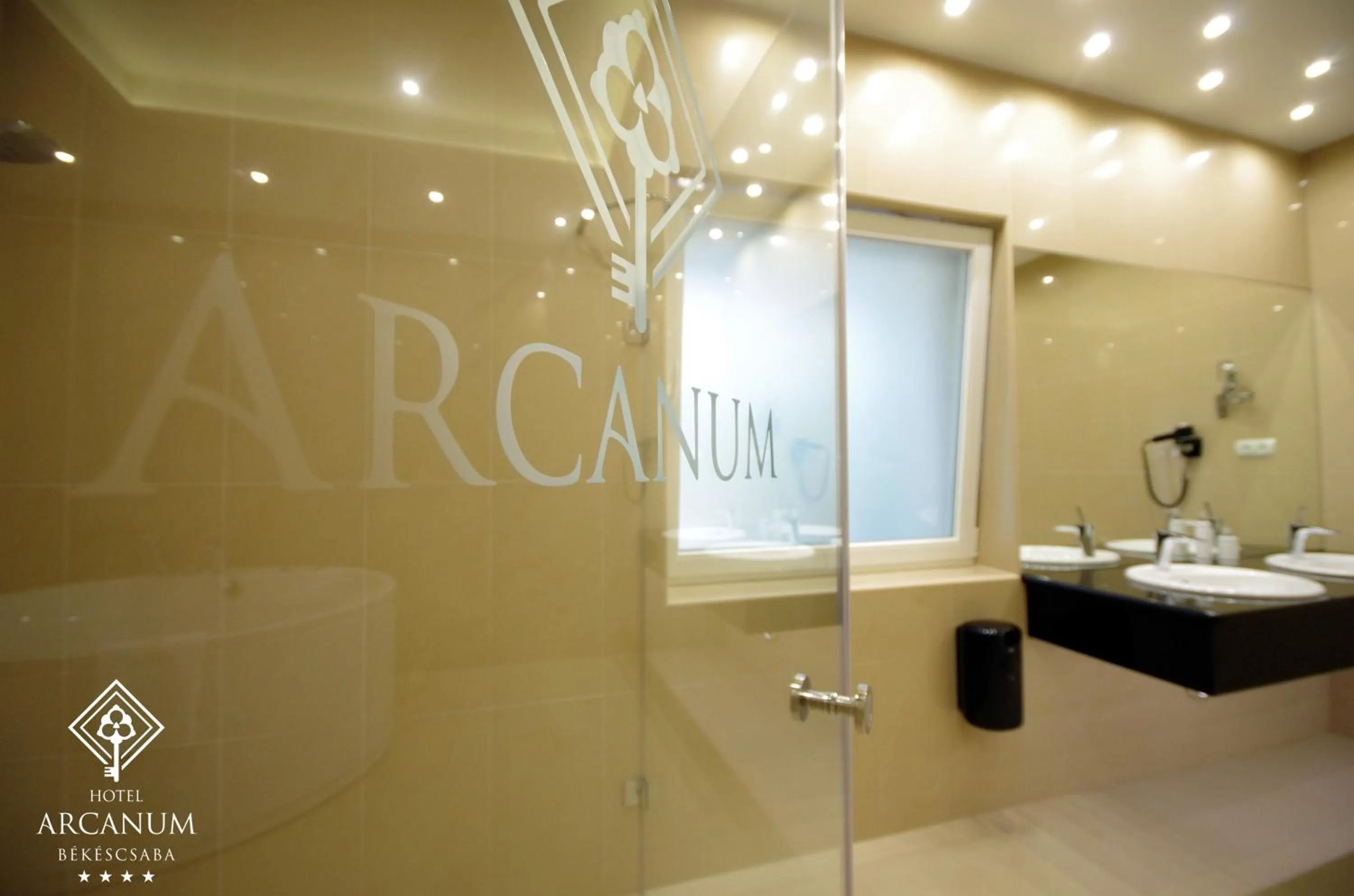 Shower in Arcanum Hotel