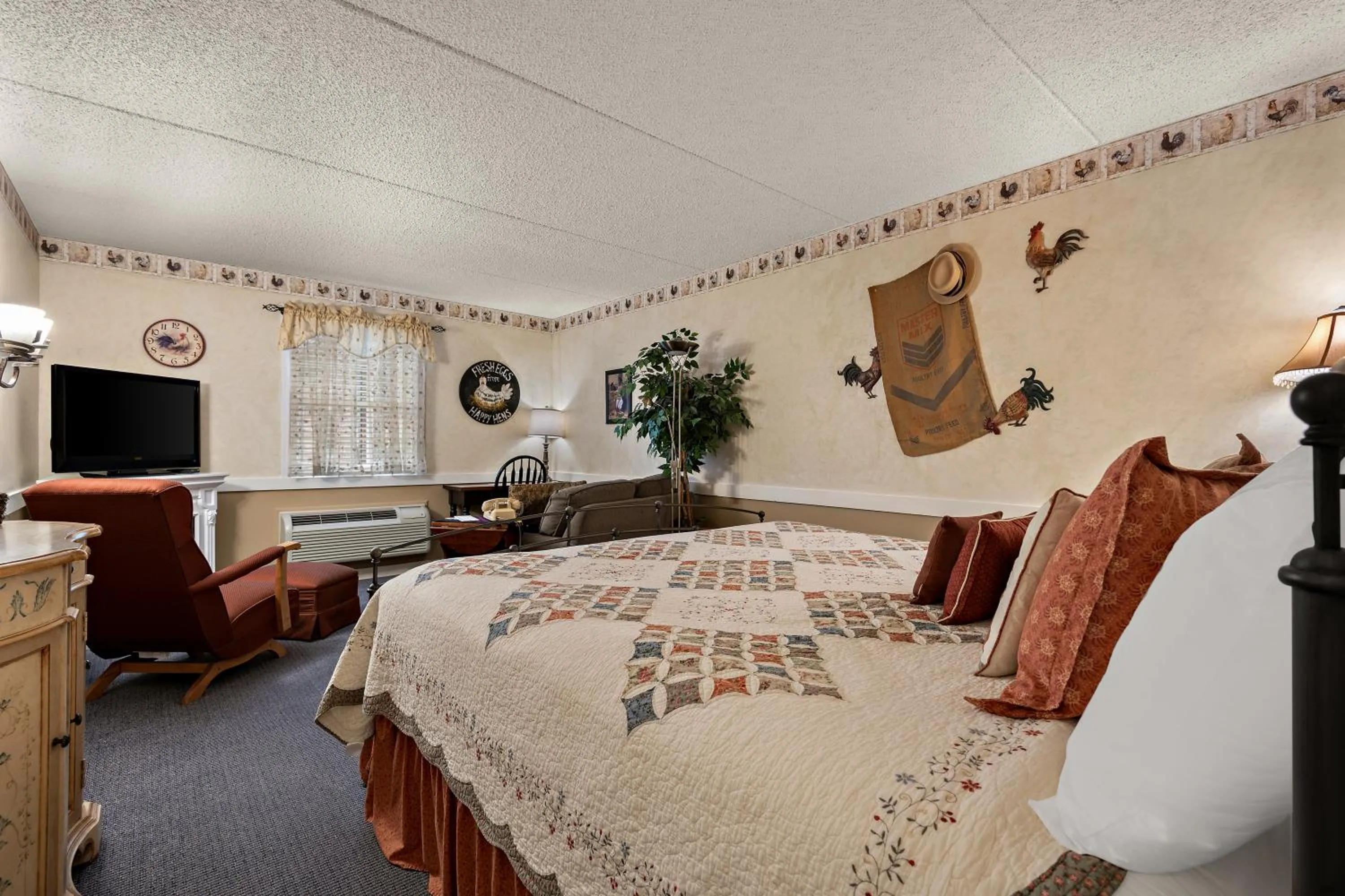 Bed in Country Living Inn