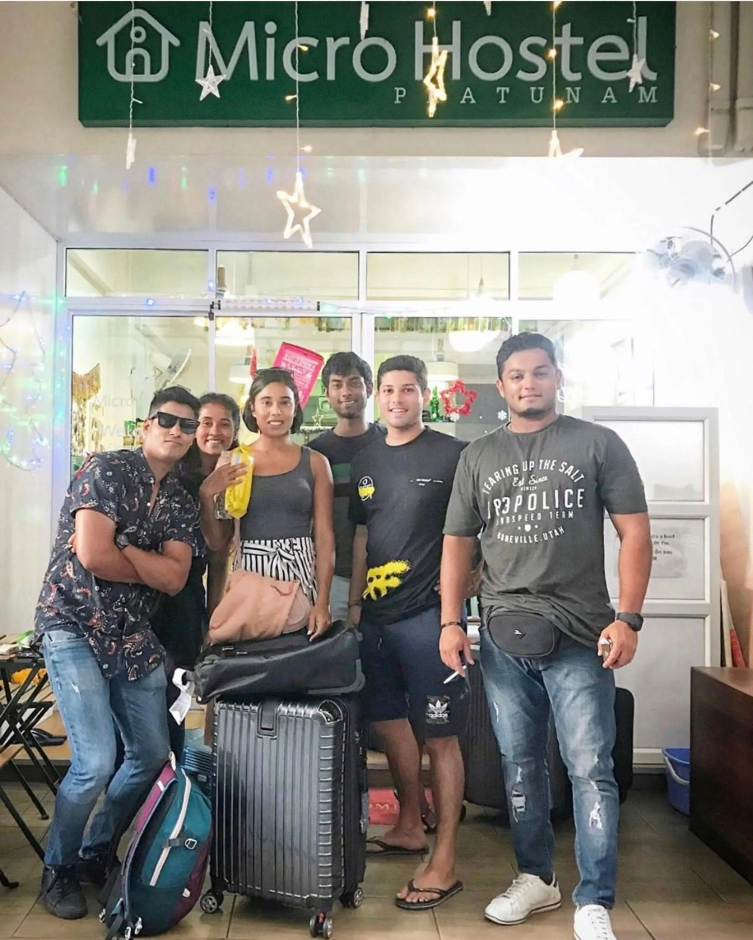 Facade/entrance in Micro Hostel