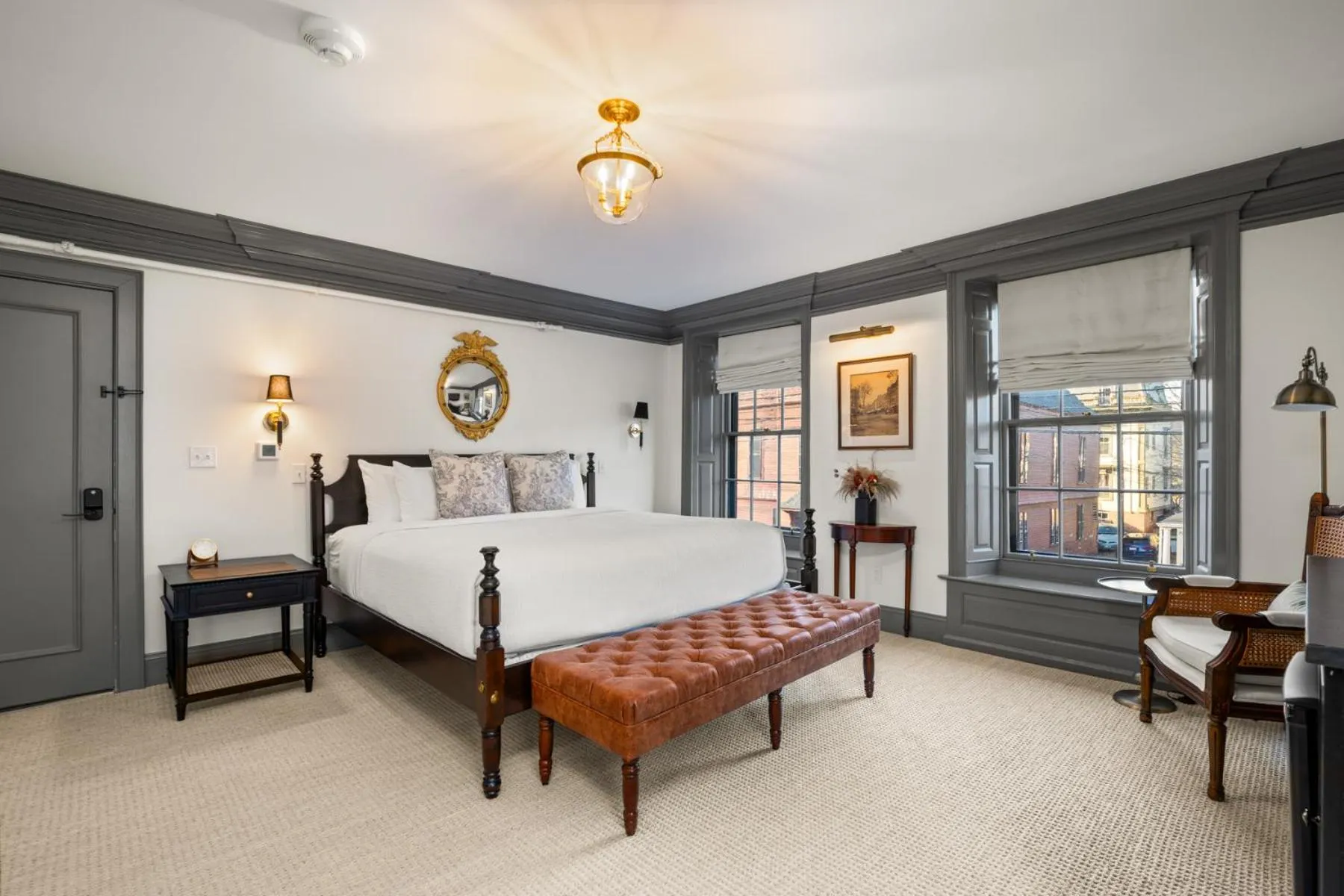 Bed in The Davenport Inn