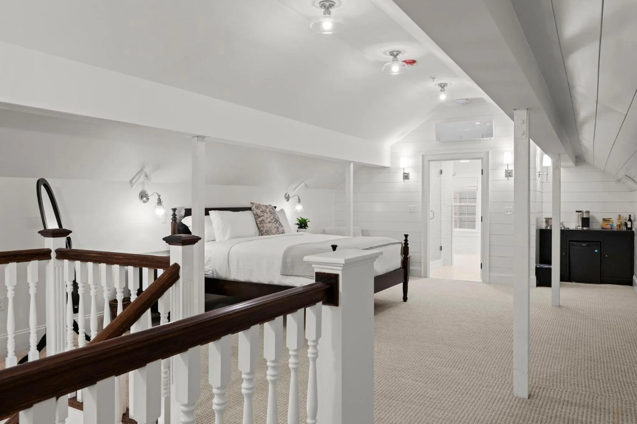 Bed in The Davenport Inn