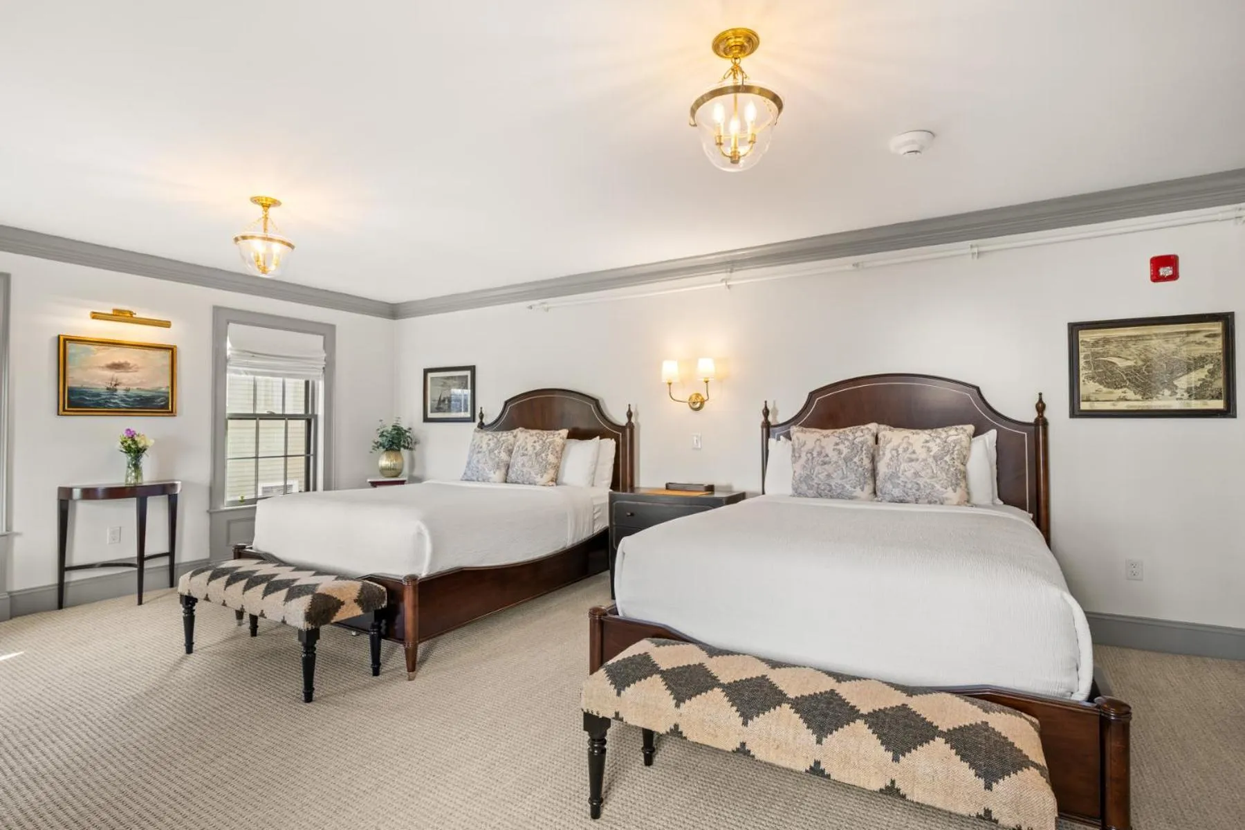 Bed in The Davenport Inn